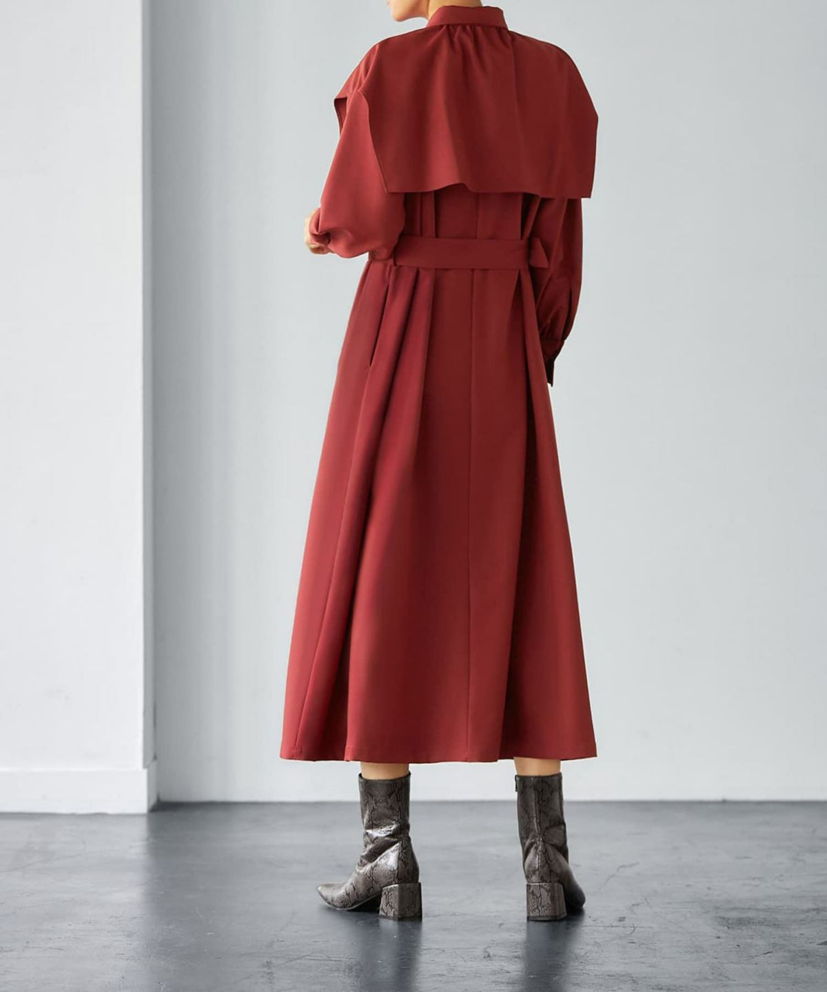 着用イメージ 166cm バーガンディ 02サイズ