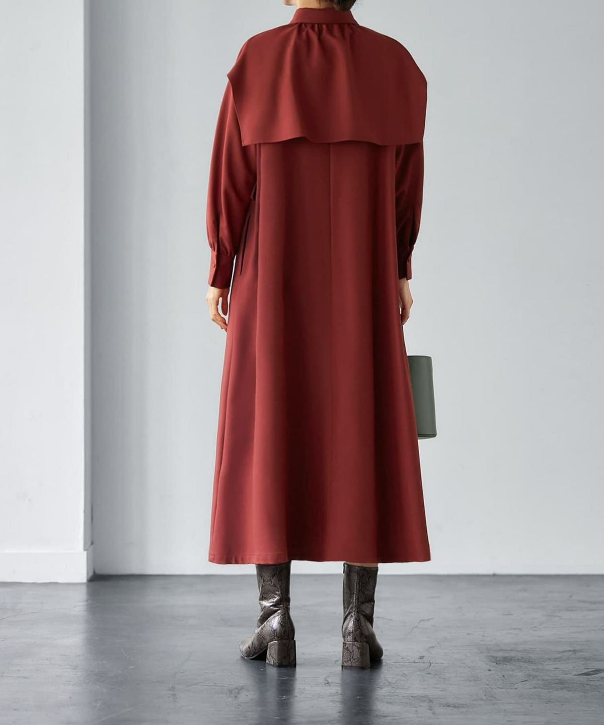 着用イメージ 166cm バーガンディ 02サイズ