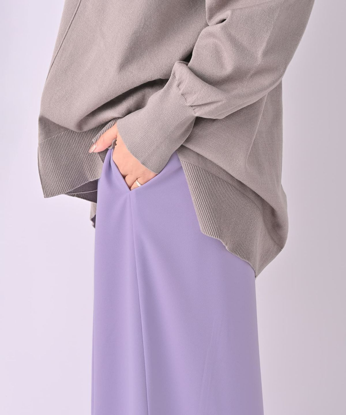 着用イメージ 157㎝　0１サイズ　ラベンダー