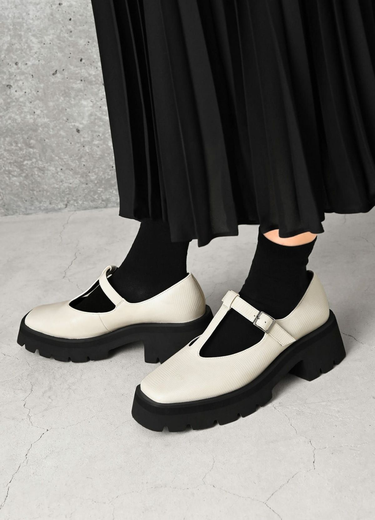 着用イメージ 158cm アイボリー