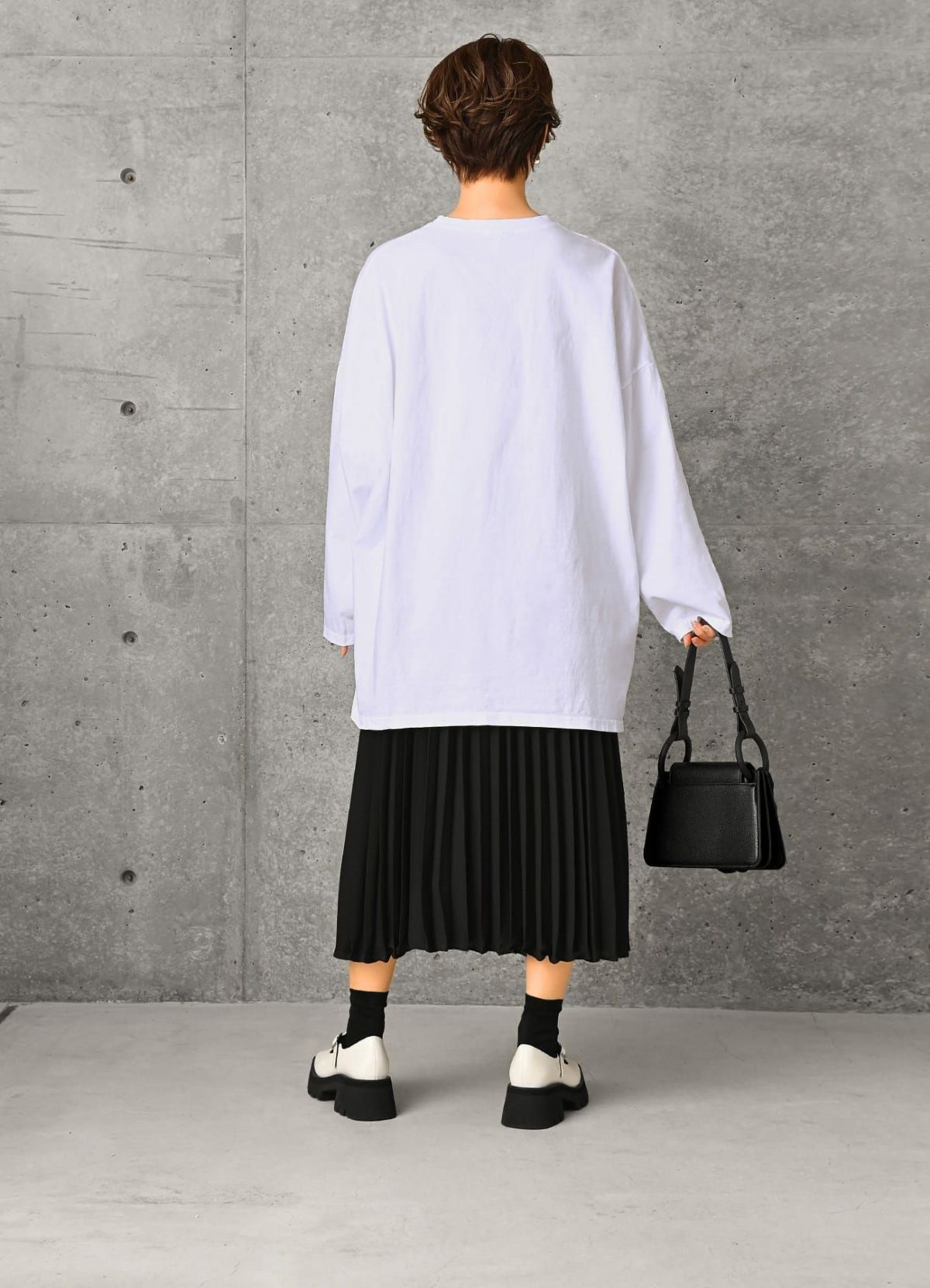 着用イメージ 158cm アイボリー