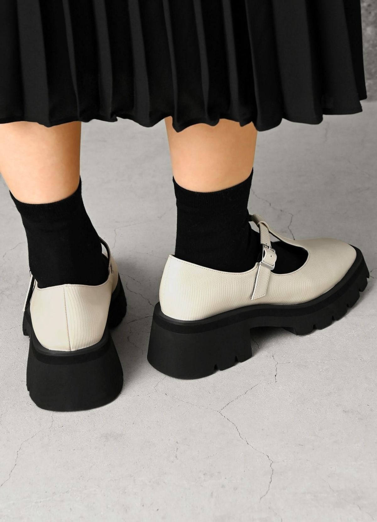 着用イメージ 158cm アイボリー