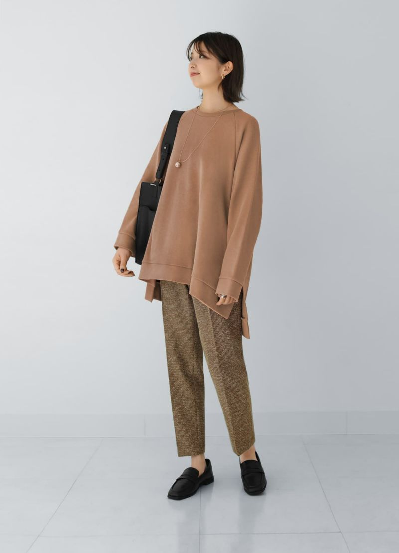 着用イメージ 157cm ダークベージュ