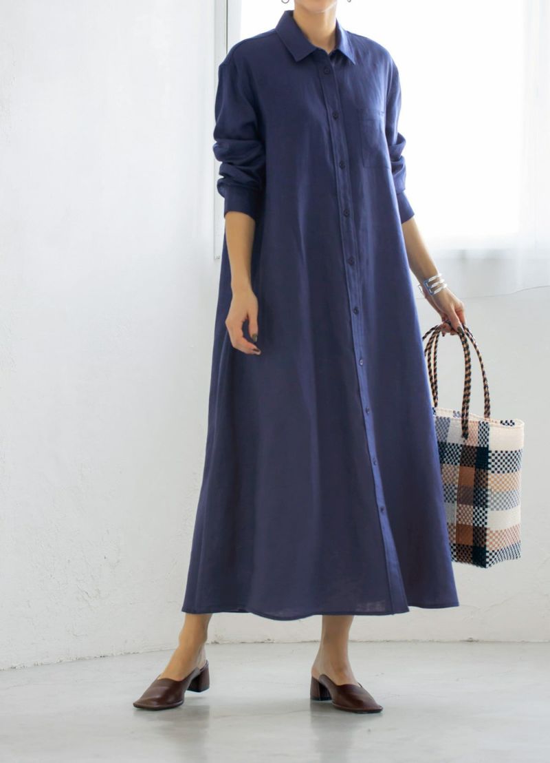 Psize Luxe リネン100 シャツワンピースb おしゃれな大人レディースファッション通販style Deli