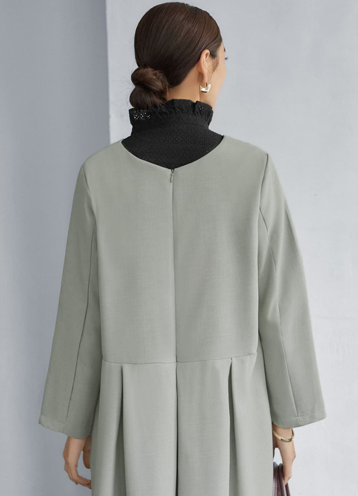 着用イメージ 166cm 着用サイズ 02 ライトグレー