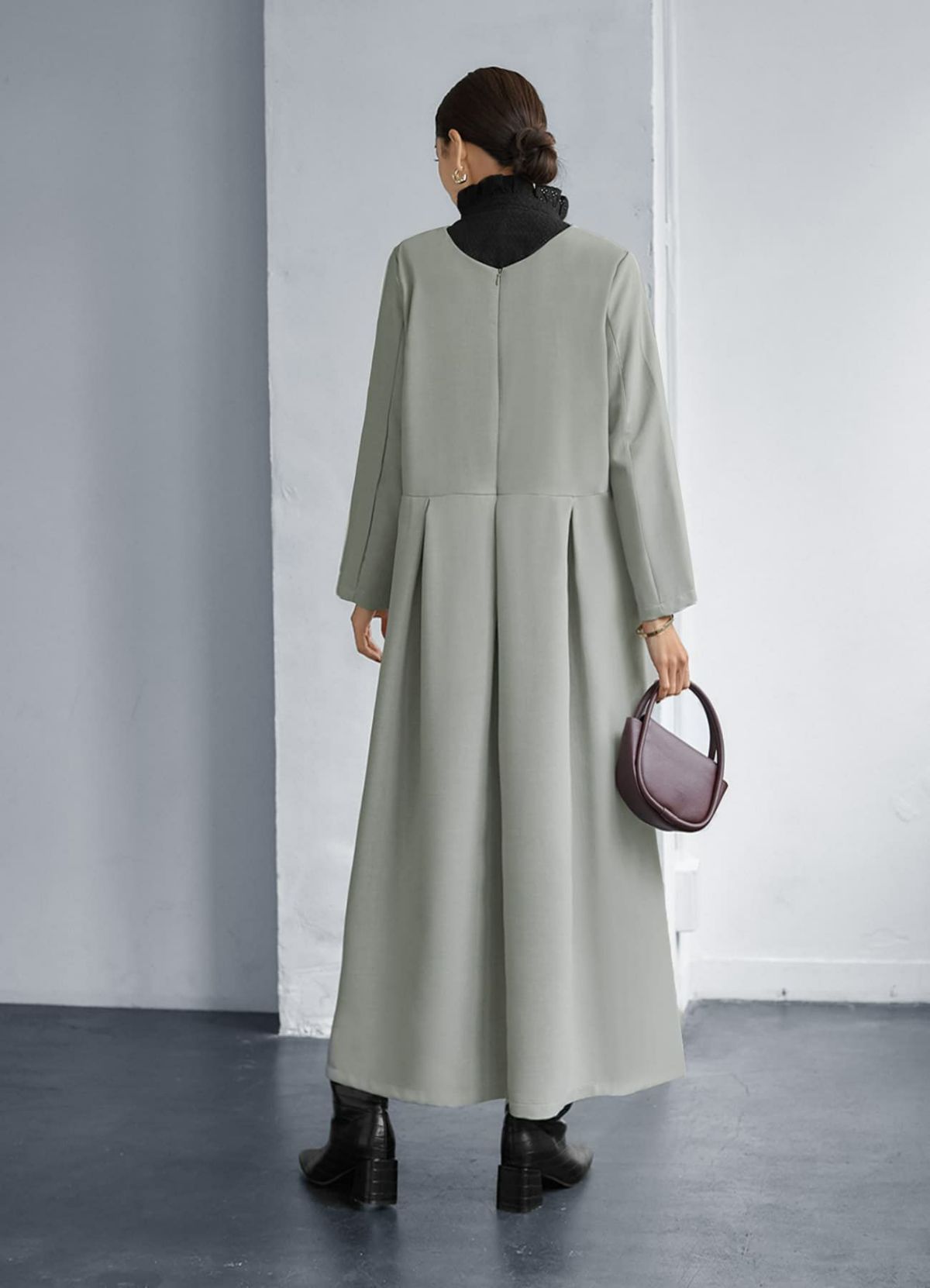 着用イメージ 166cm 着用サイズ 02 ライトグレー