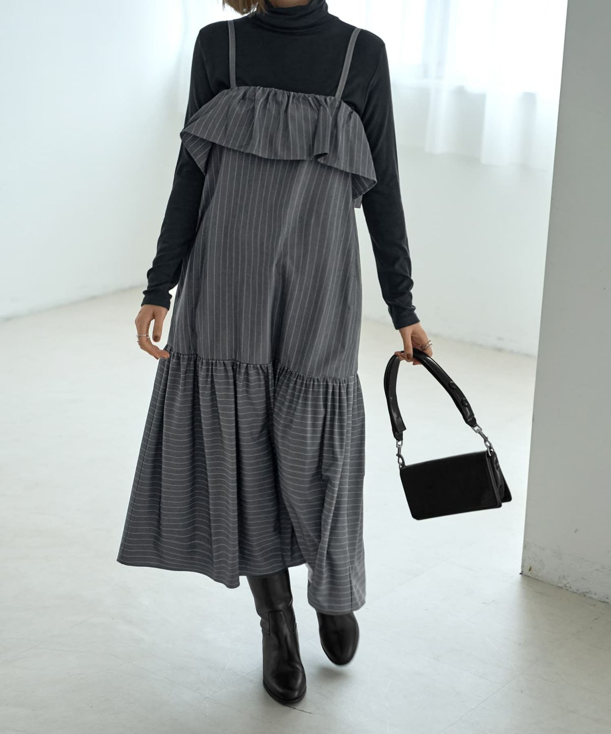 着用イメージ 166cm 着用サイズ 02 グレー