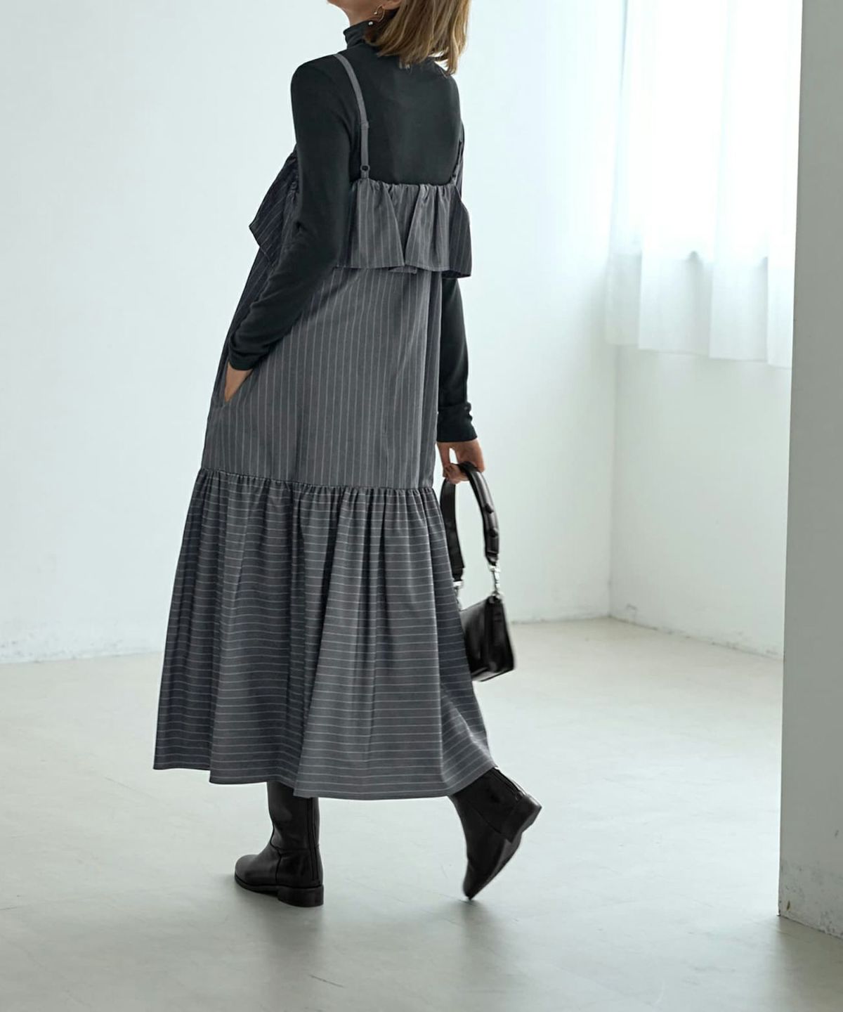 着用イメージ 166cm 着用サイズ 02 グレー