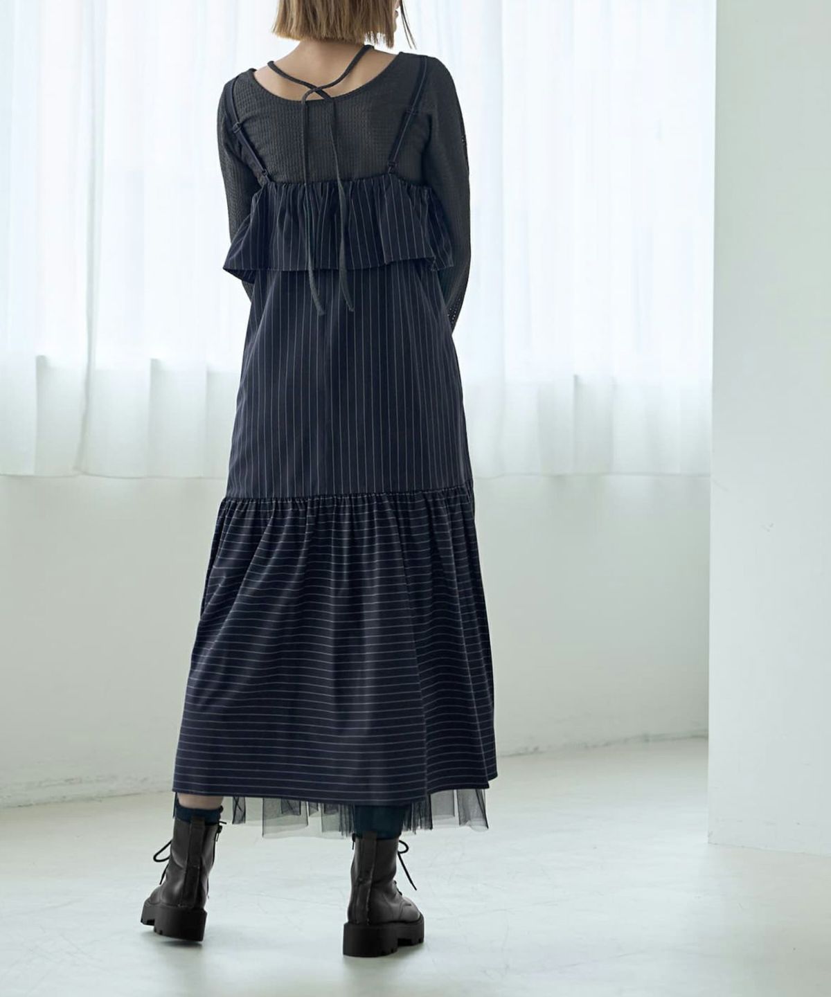 着用イメージ 166cm 着用サイズ 02 ネイビー