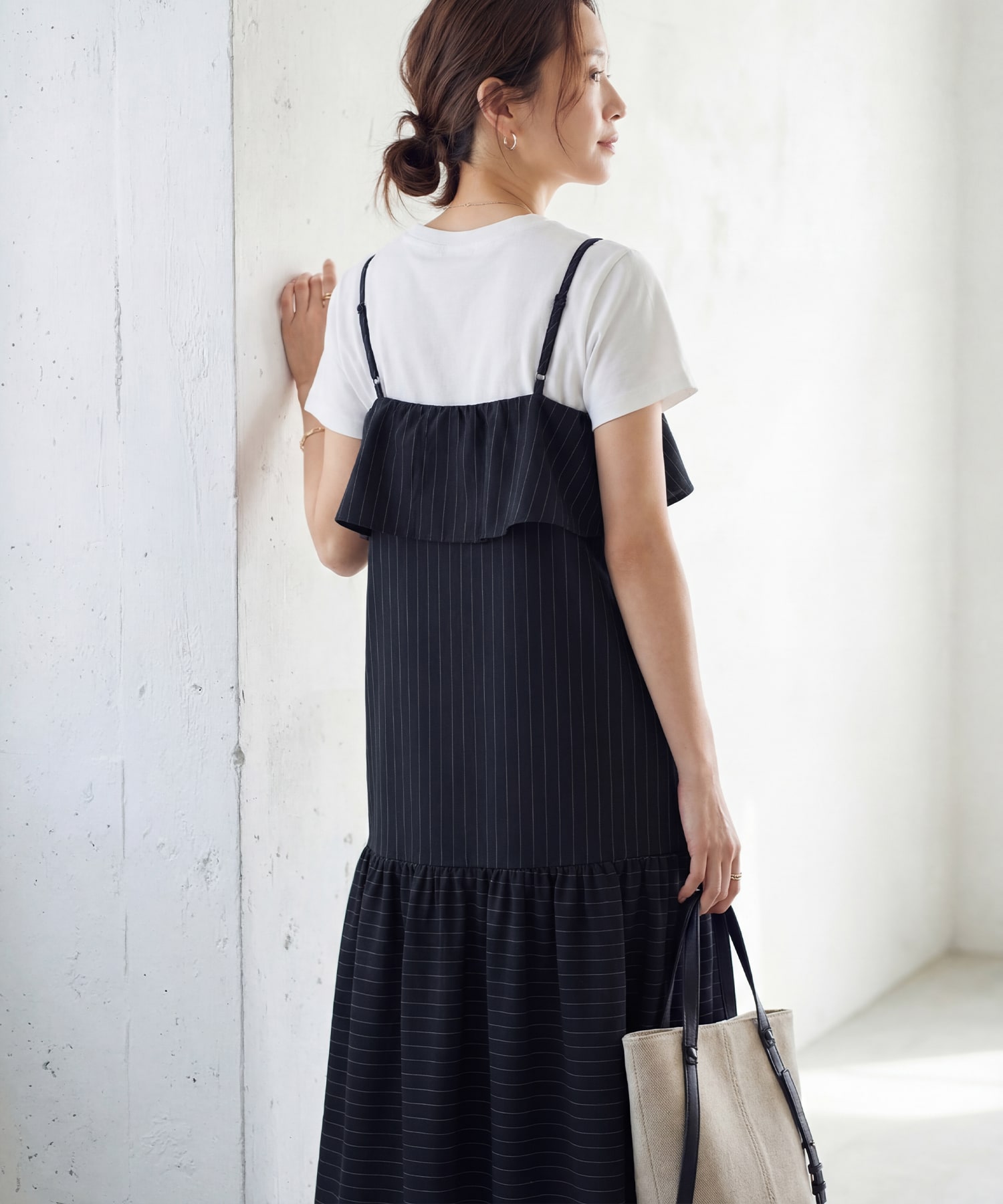 着用イメージ 166cm 着用サイズ 02 ネイビー
