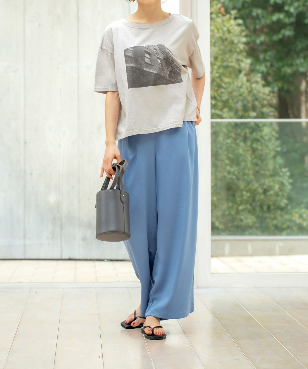 着用イメージ 164cm 02サイズ ライトブルー