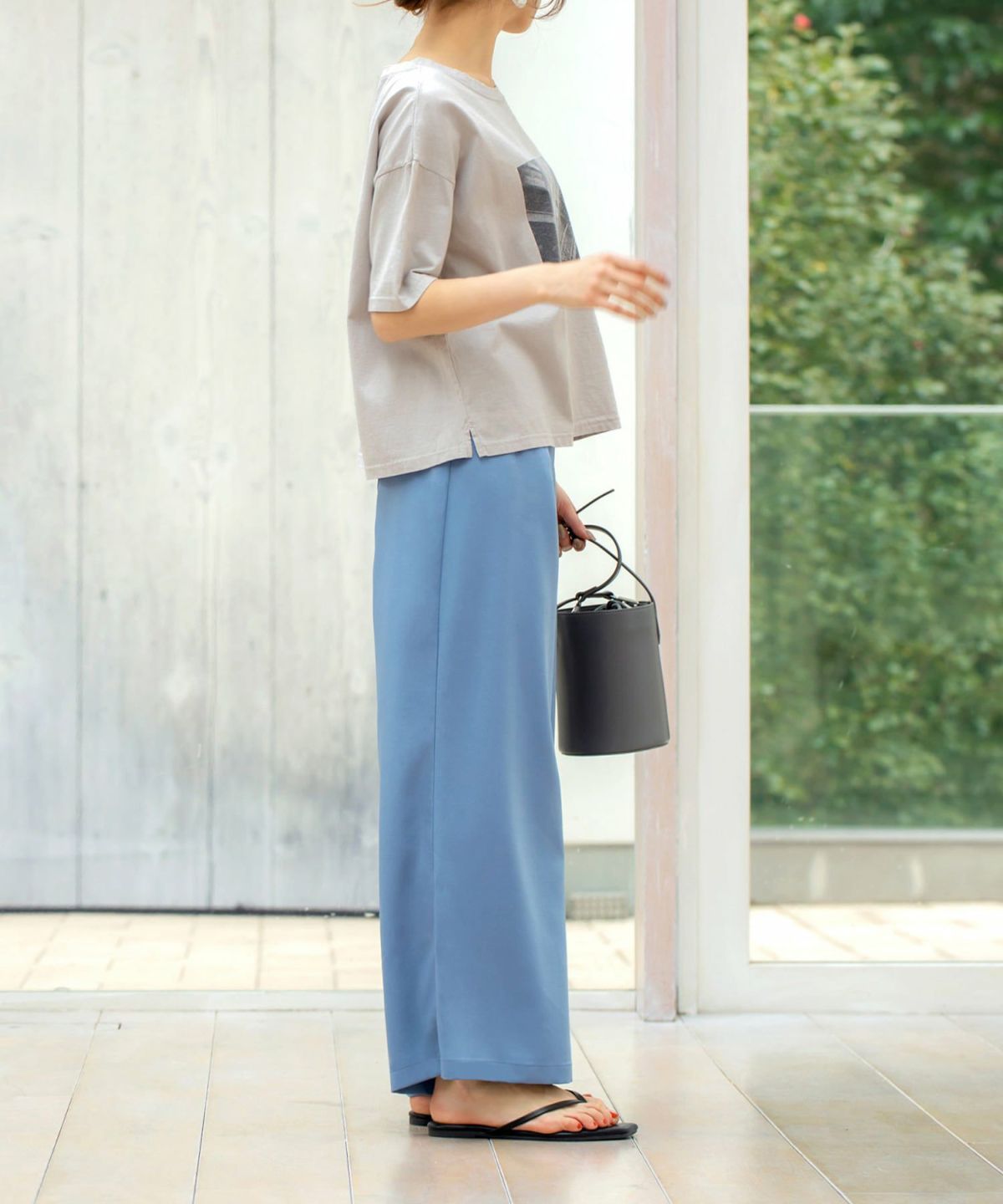 着用イメージ 164cm 02サイズ ライトブルー