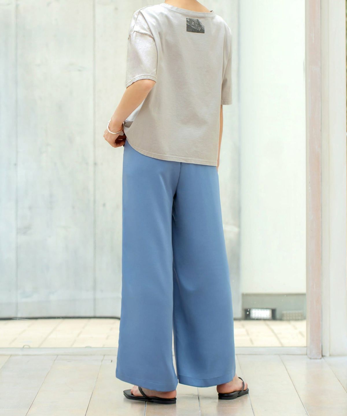 着用イメージ 164cm 02サイズ ライトブルー