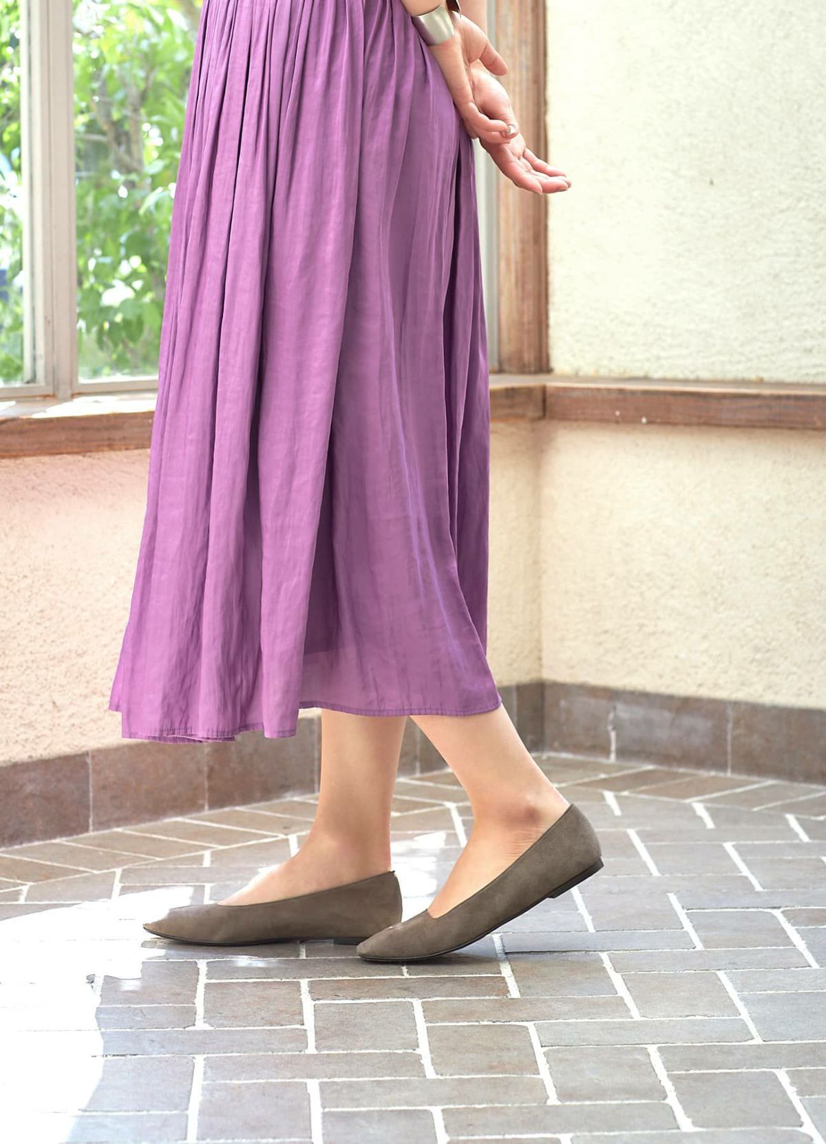 着用イメージ 165cm グレイッシュカカオ