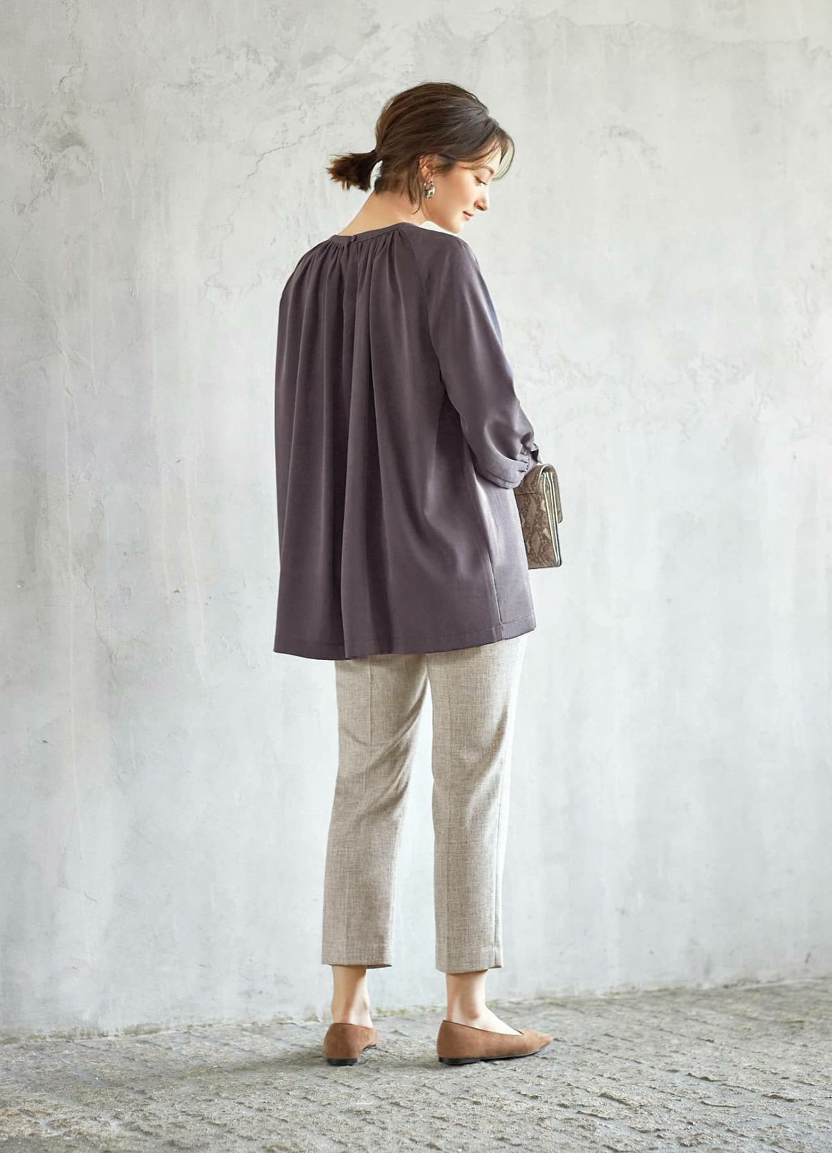 着用イメージ 165cm ライトブラウン