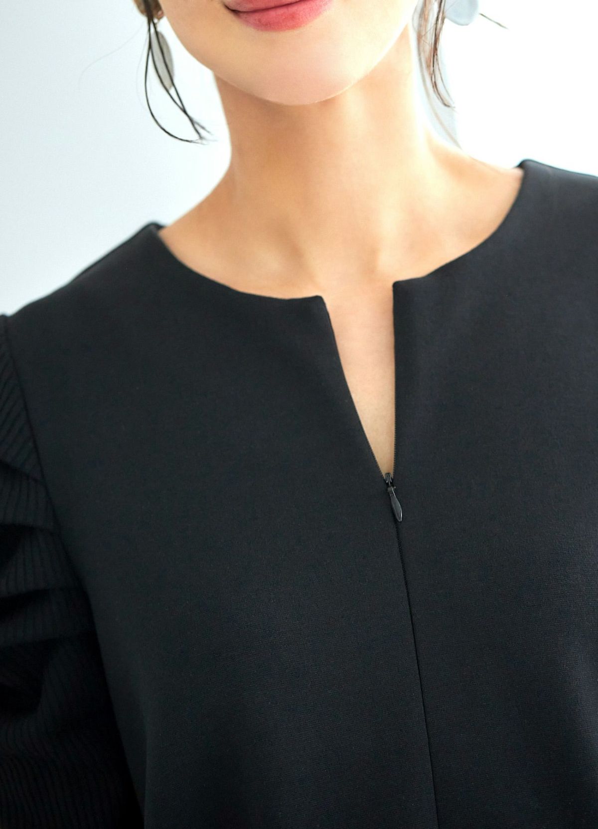 着用イメージ 166cm 着用サイズ 02 ブラック