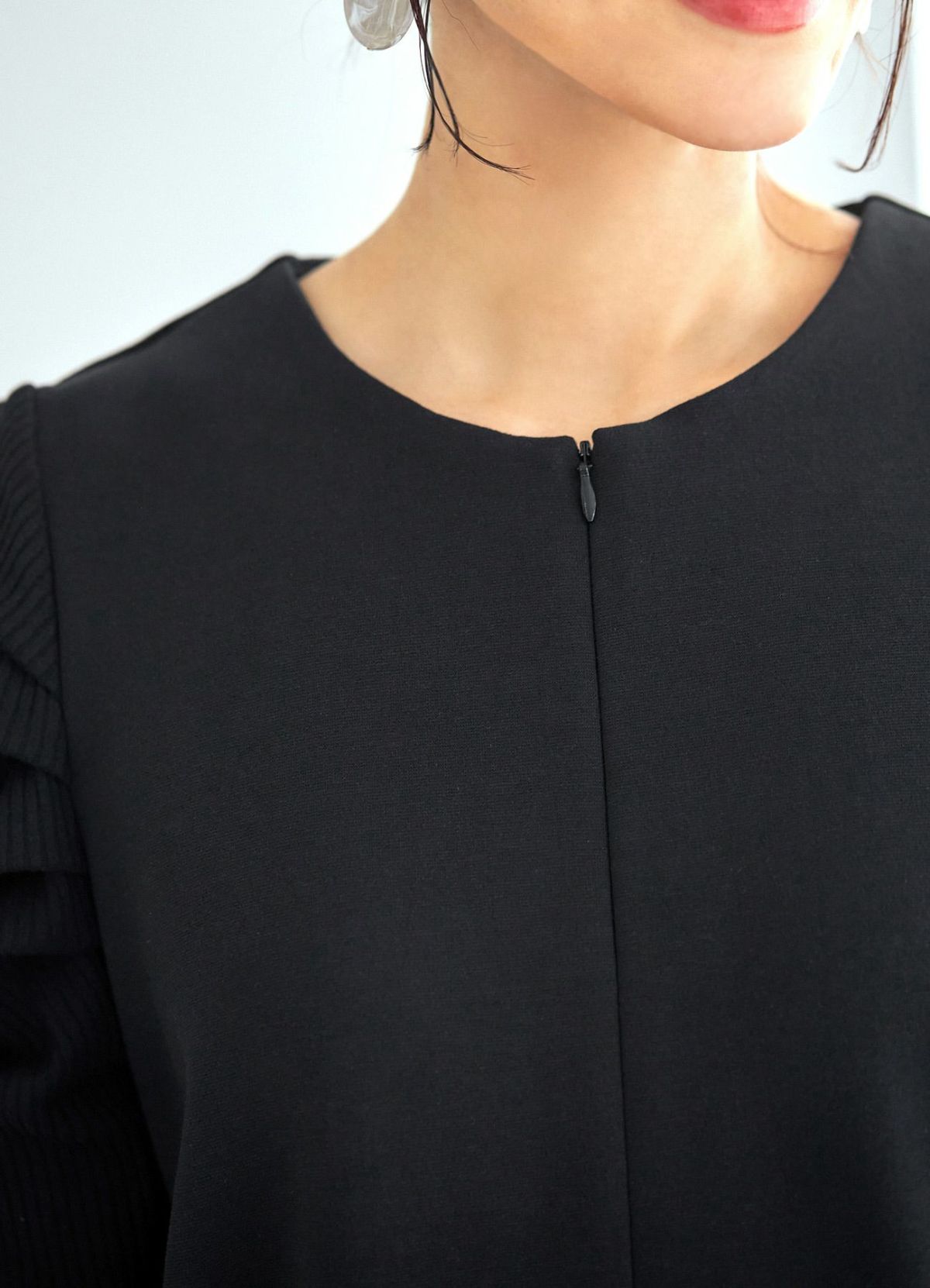 着用イメージ 166cm 着用サイズ 02 ブラック