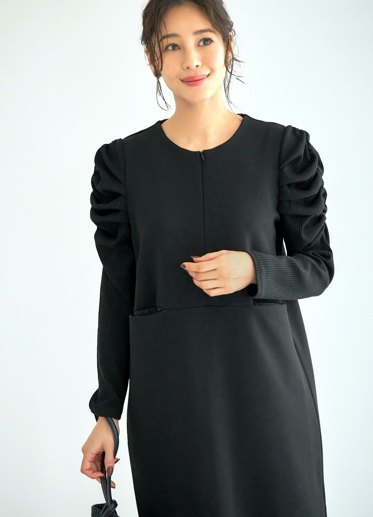 着用イメージ 166cm 着用サイズ 02 ブラック