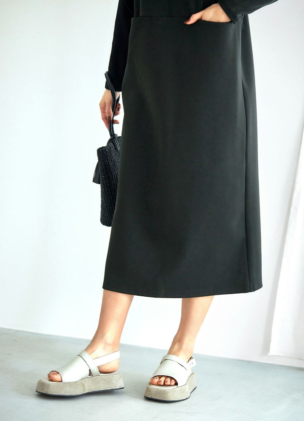 着用イメージ 166cm 着用サイズ 02 ブラック