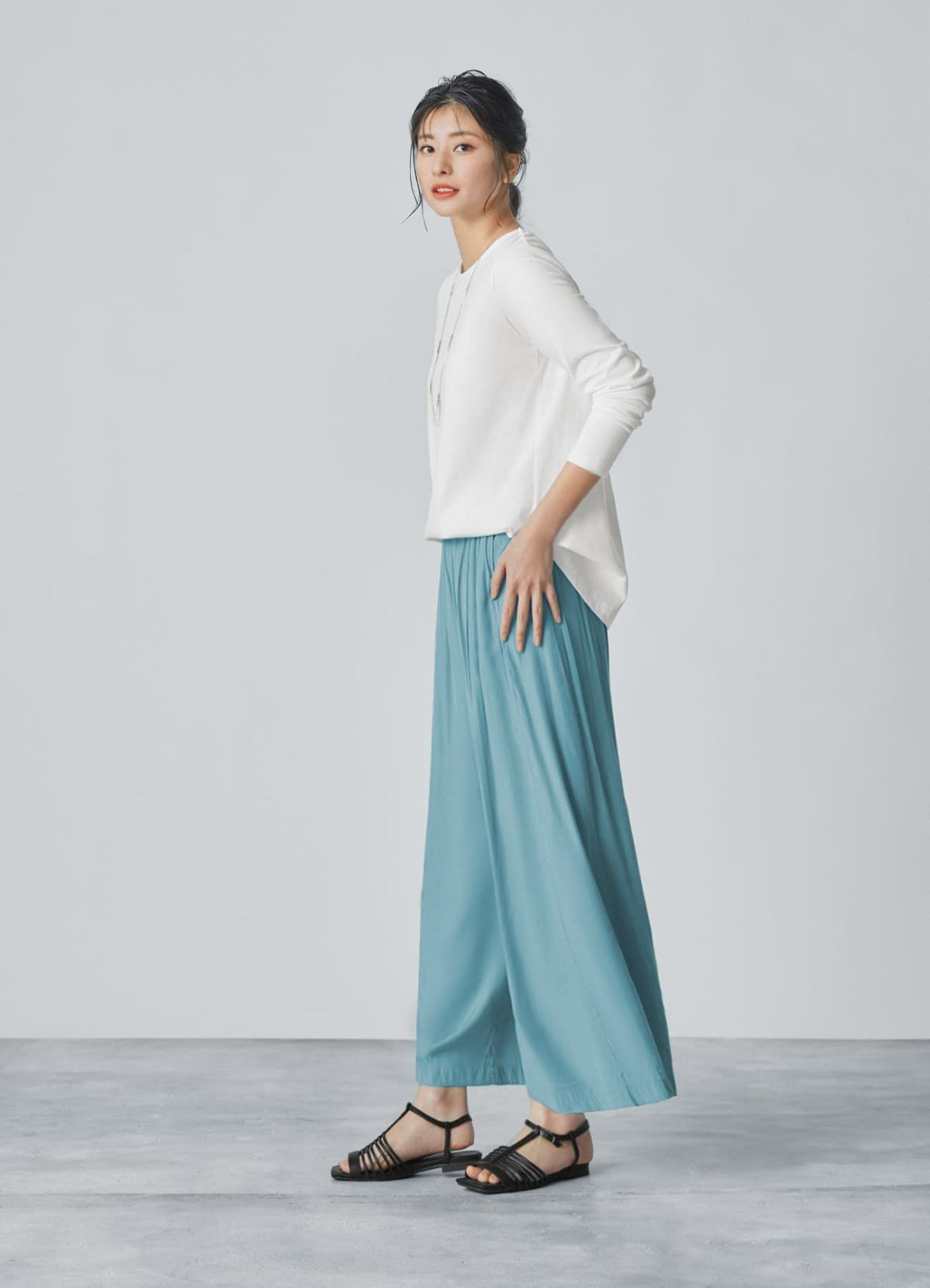 着用イメージ 168cm 着用サイズ S アクアマリン