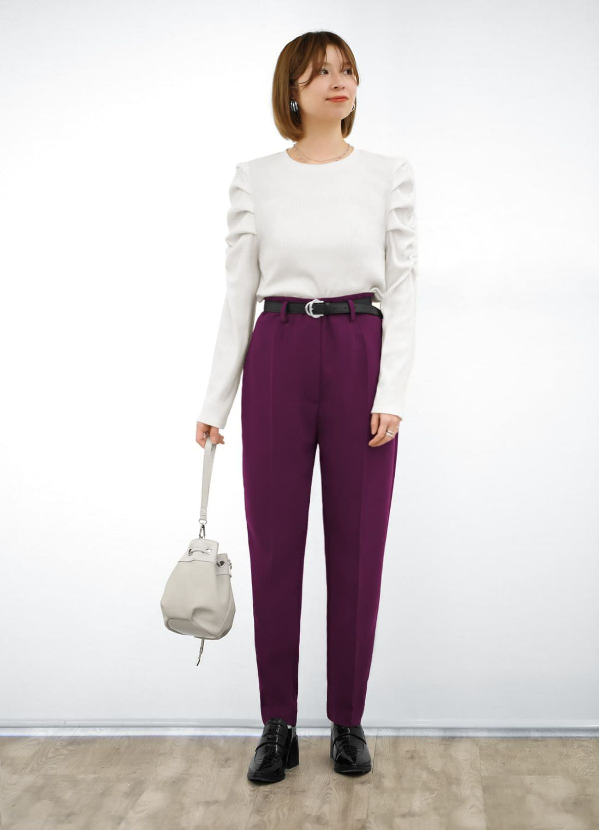 さらさらハイウエストパンツ【OUTLET】