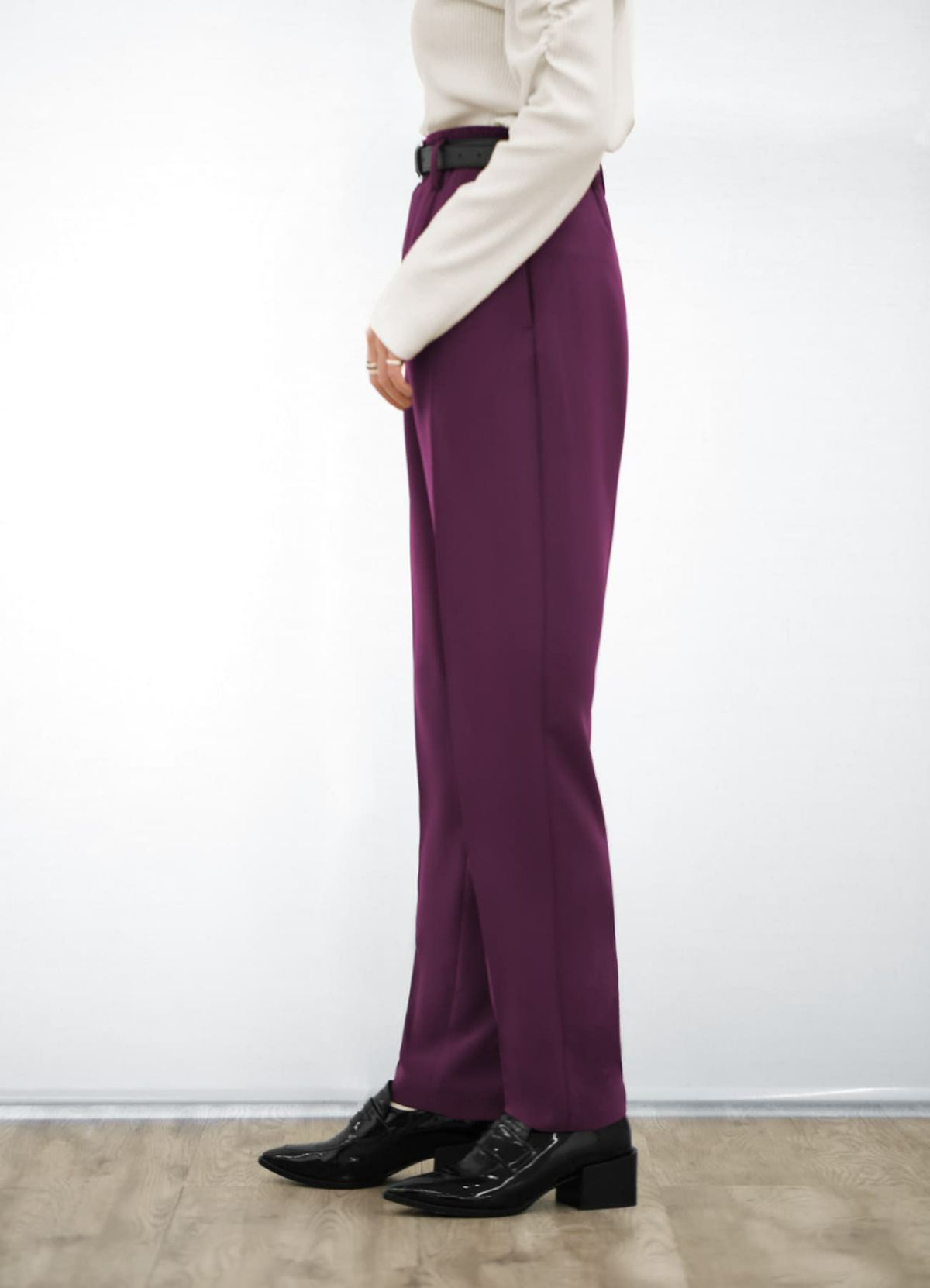 着用イメージ 157cm 着用サイズ S パープル