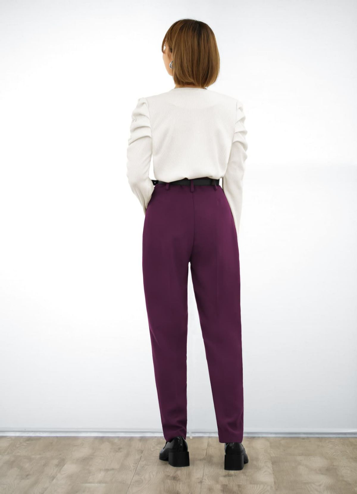 着用イメージ 157cm 着用サイズ S パープル