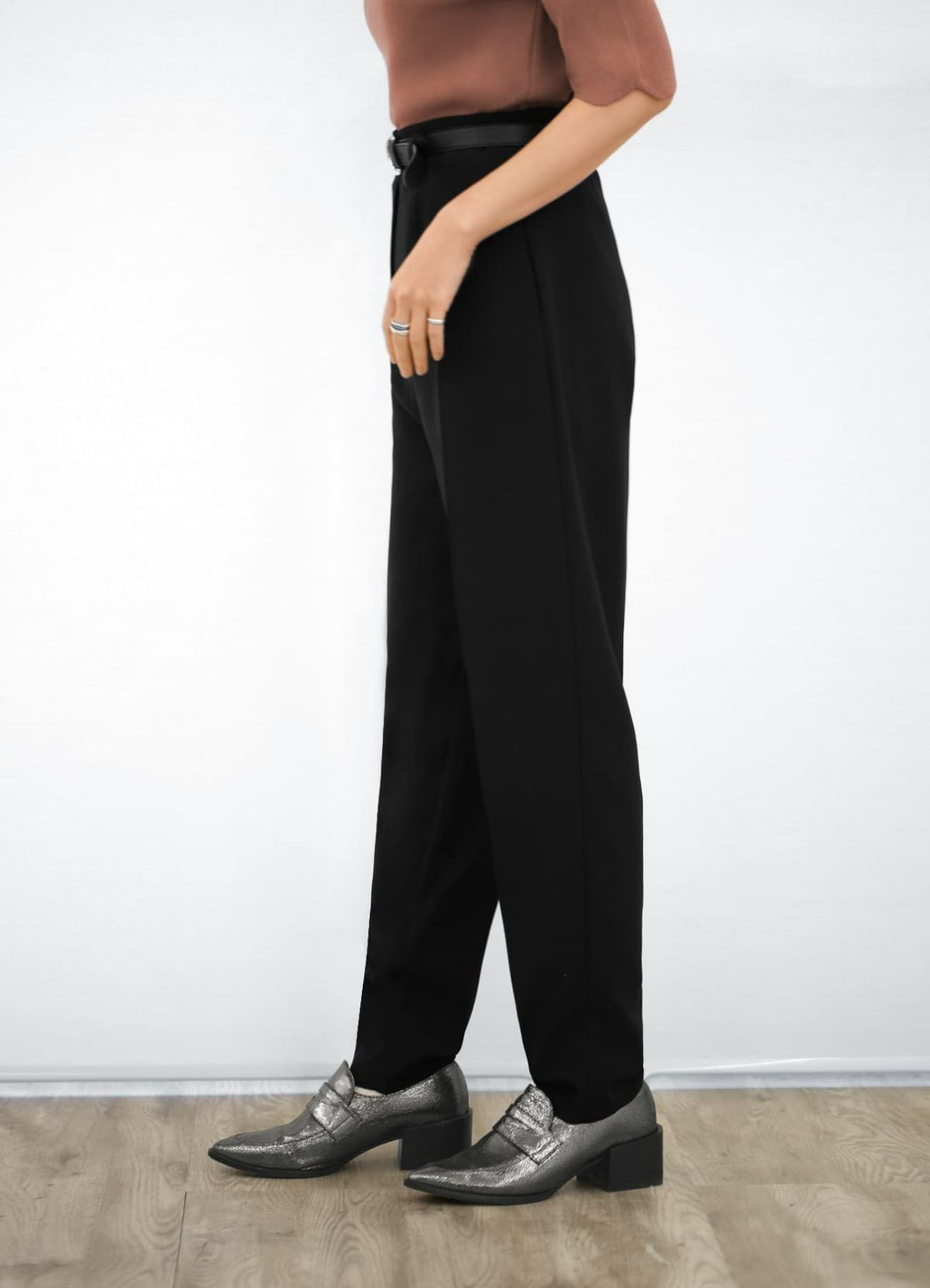 着用イメージ 157cm 着用サイズ S ブラック