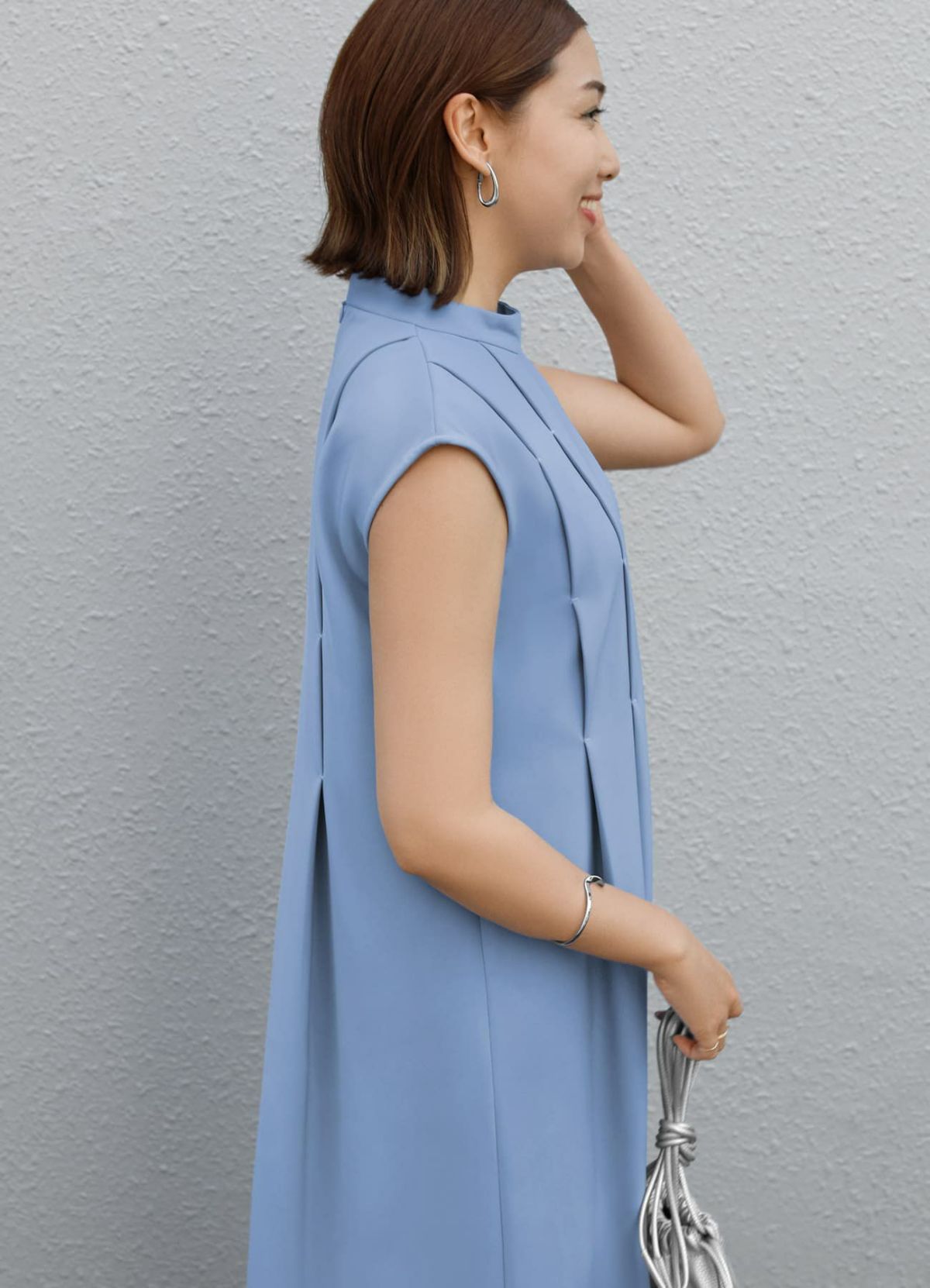 着用イメージ 157cm 着用サイズ 01 ライトブルー