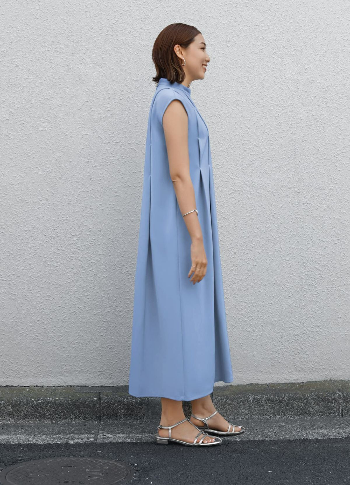 着用イメージ 157cm 着用サイズ 01 ライトブルー