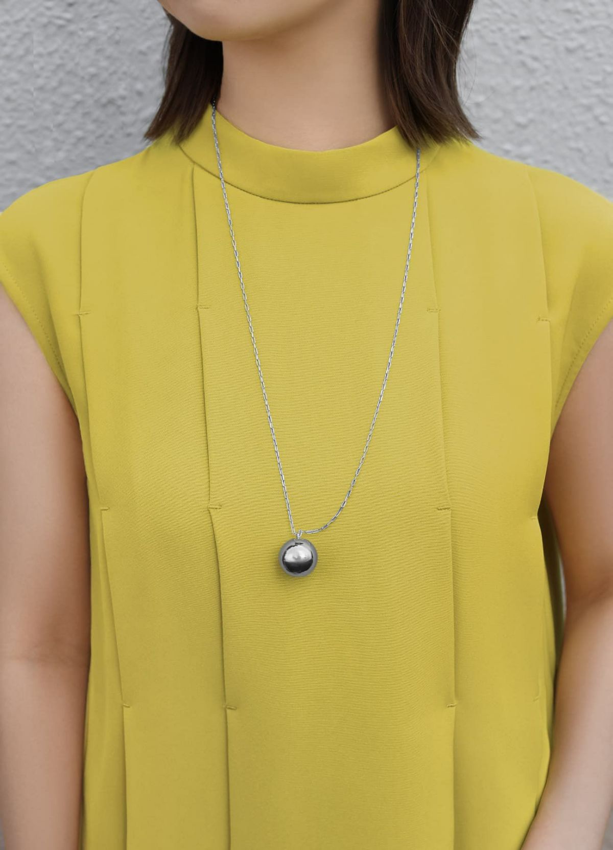 着用イメージ 157cm 着用サイズ 01 マスタードイエロー