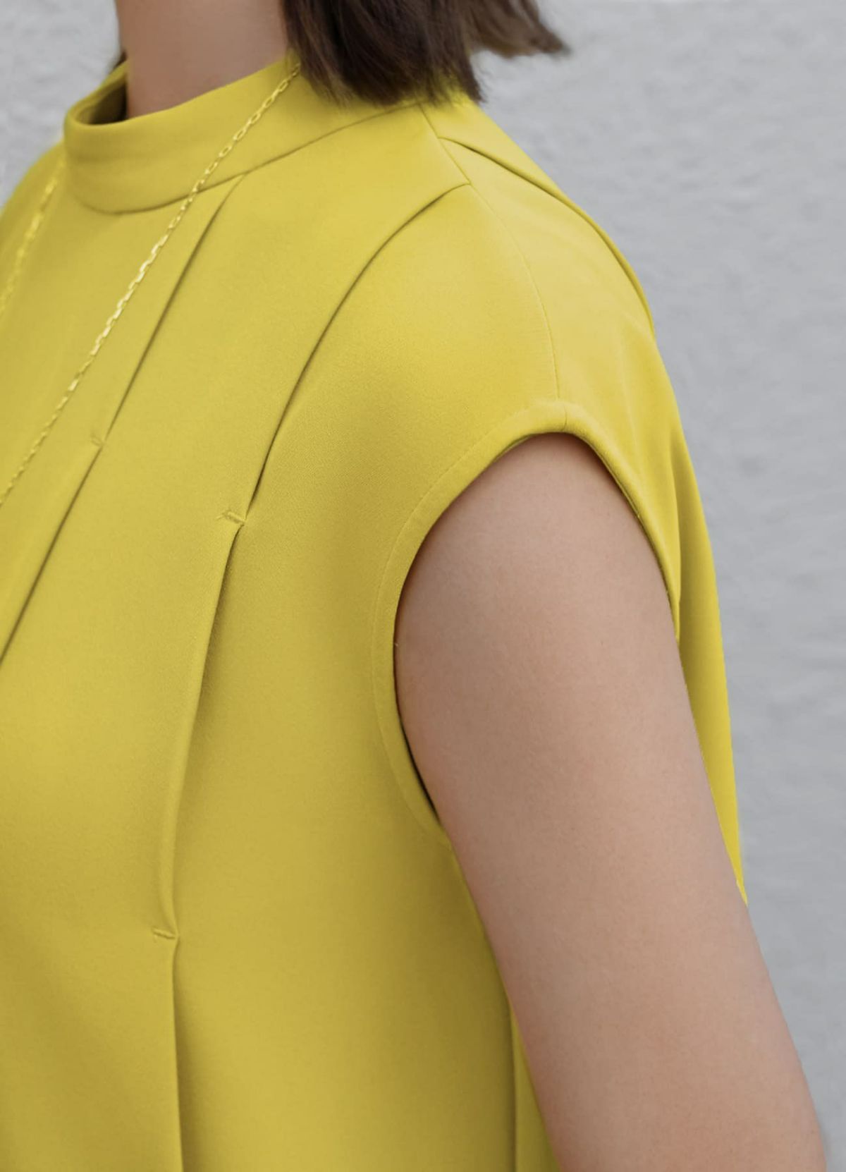 着用イメージ 157cm 着用サイズ 01 マスタードイエロー