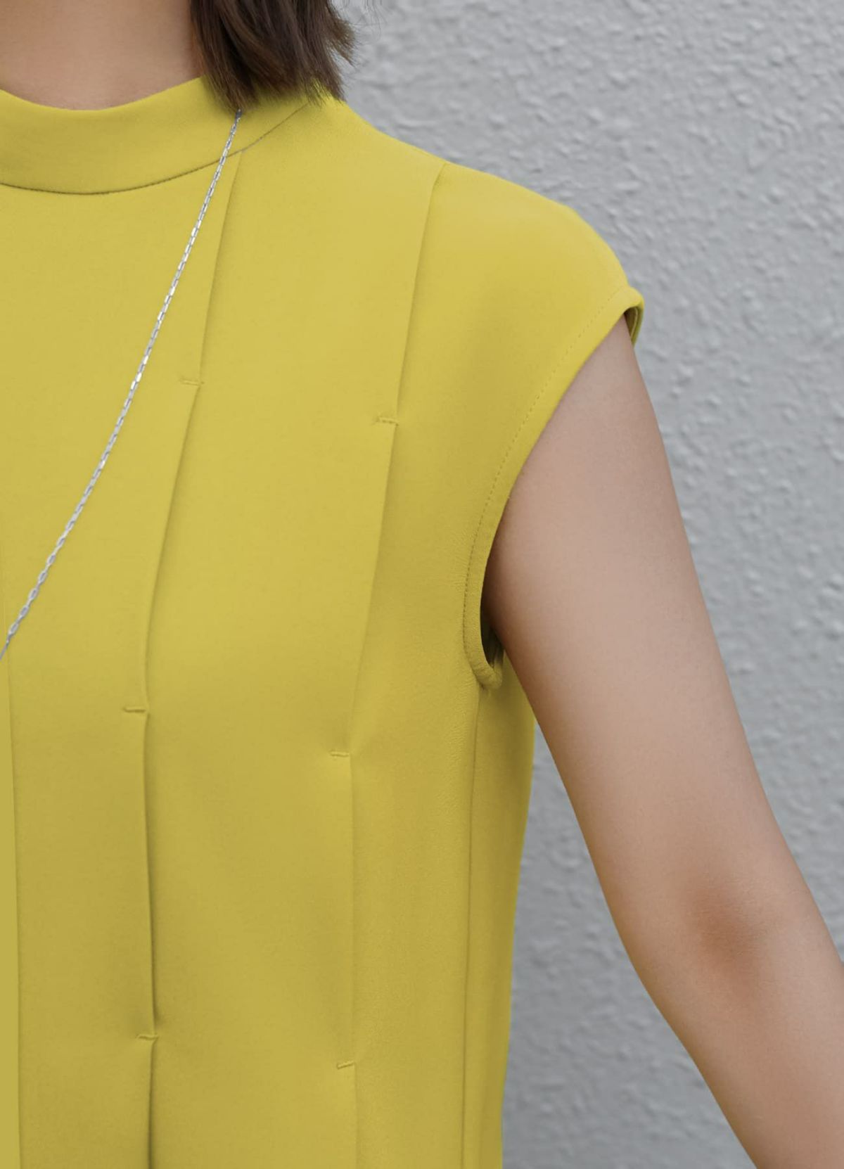 着用イメージ 157cm 着用サイズ 01 マスタードイエロー