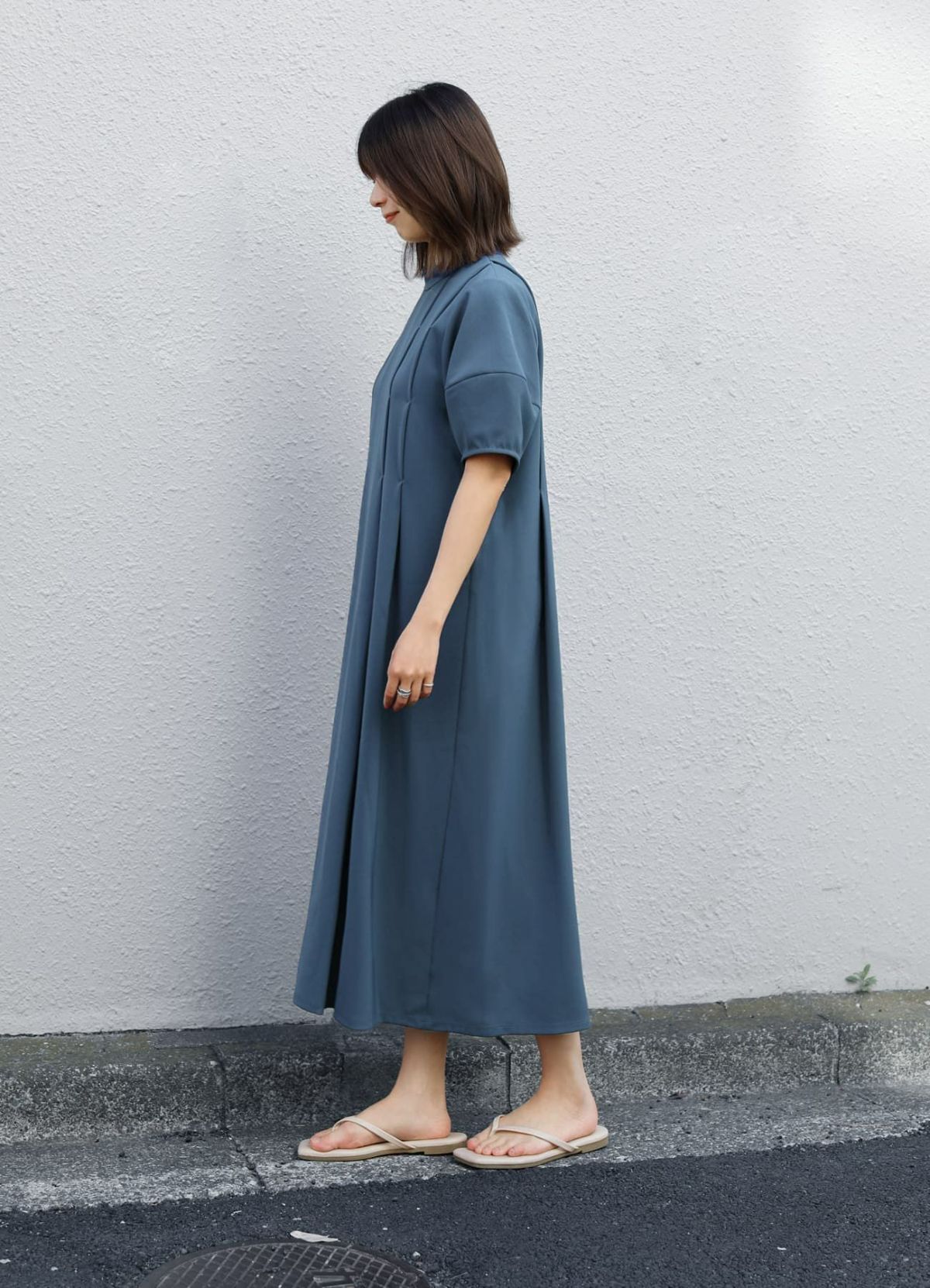 着用イメージ 157cm 着用サイズ 01 ブルー