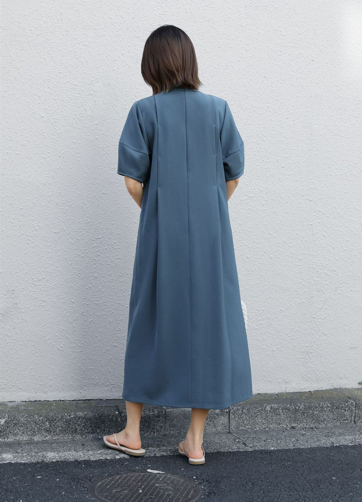 着用イメージ 157cm 着用サイズ 01 ブルー