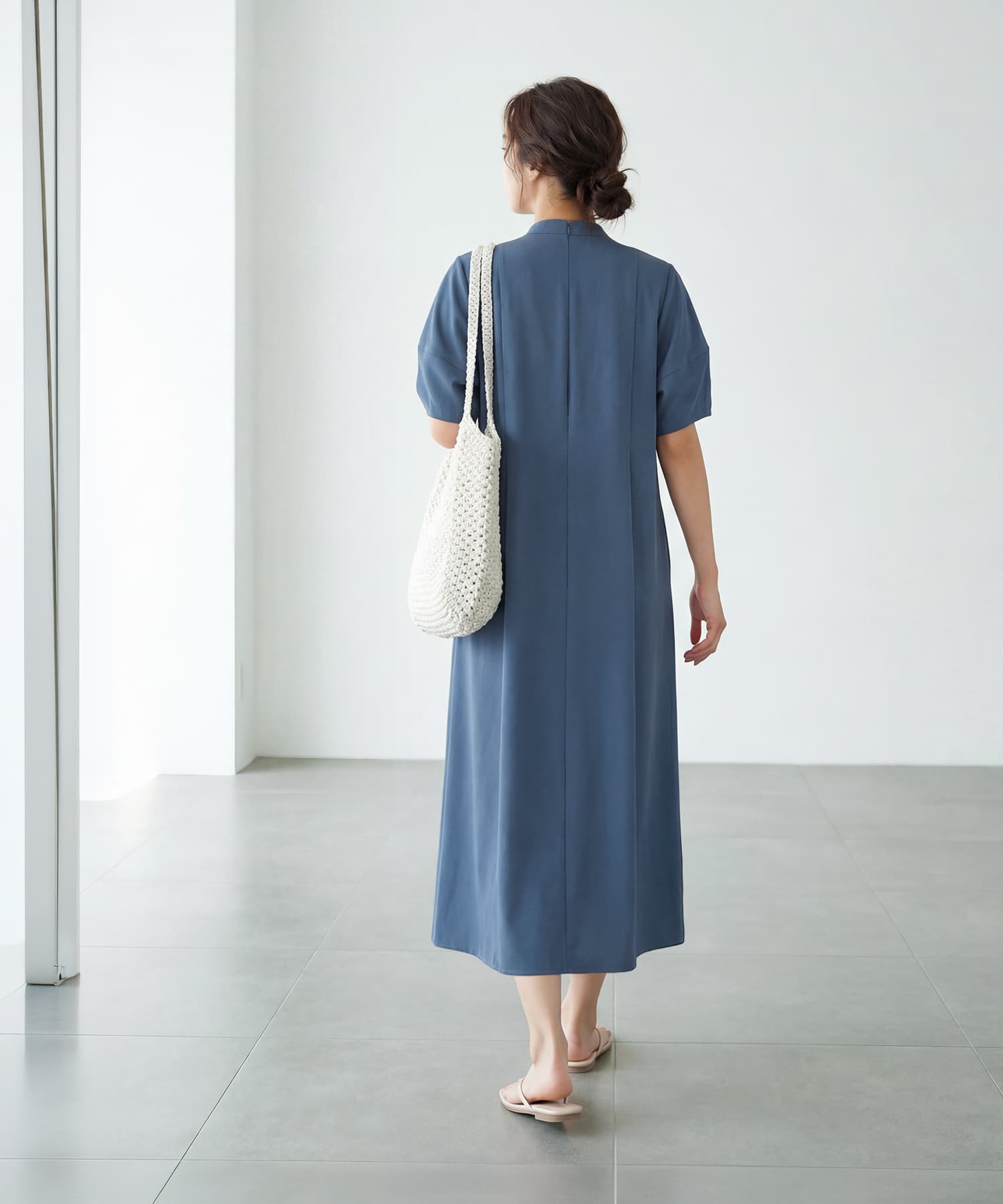 着用イメージ 157cm 着用サイズ 01 ブルー