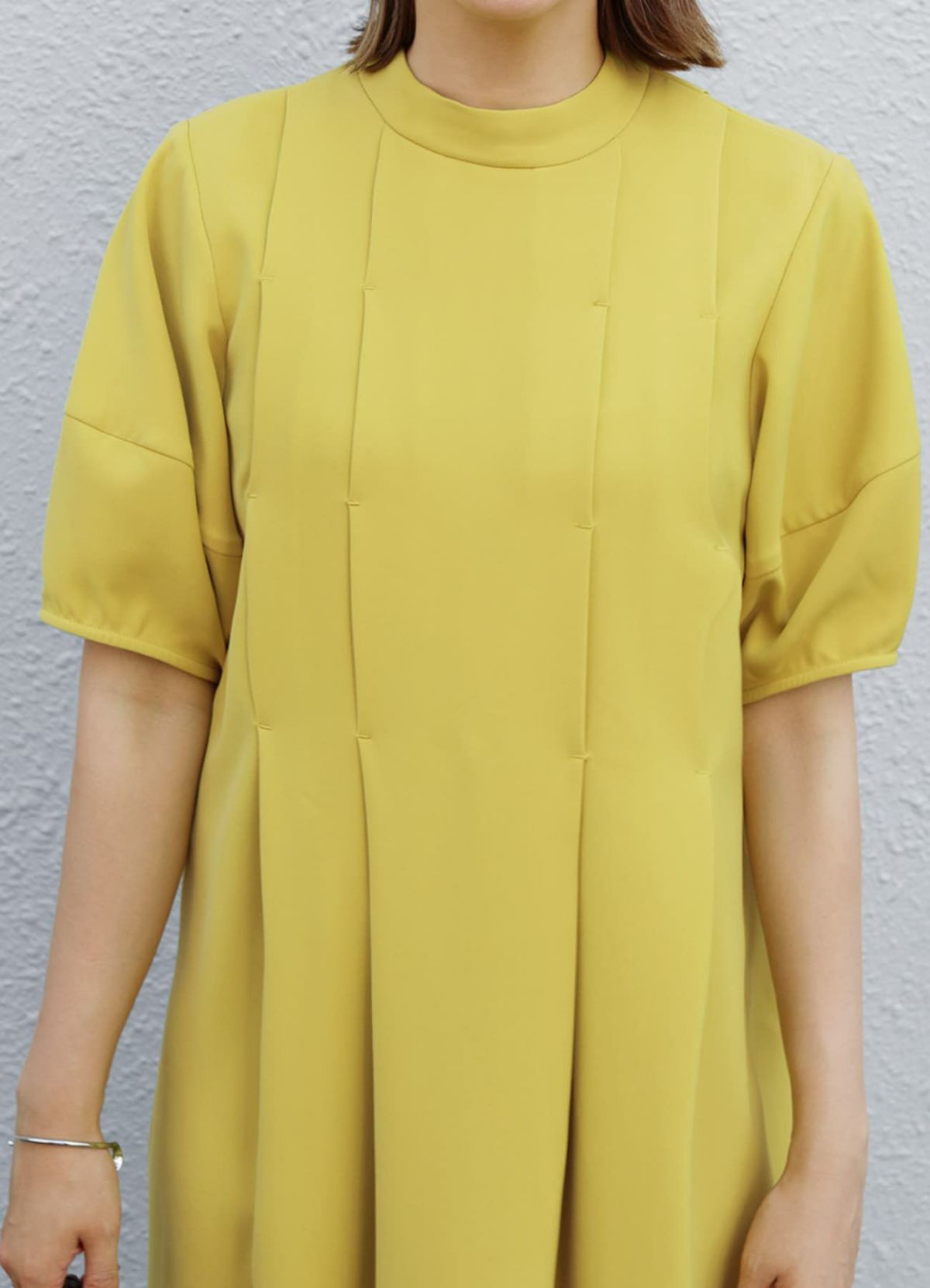着用イメージ 157cm 着用サイズ 01 マスタードイエロー