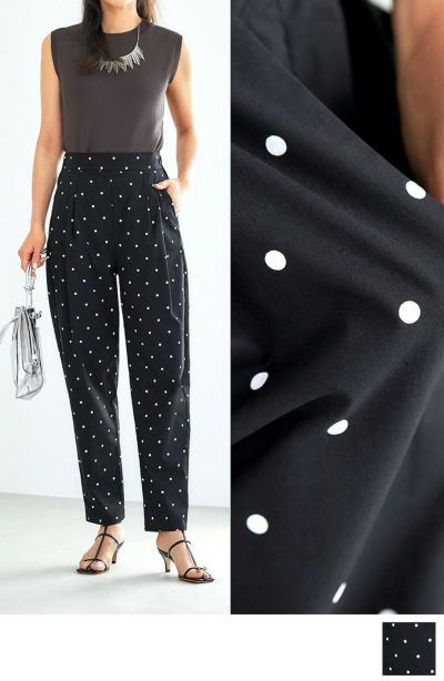 LUXE】ドット柄ストレッチコットンサロペット | おしゃれな大人レディースファッション通販STYLE DELI LUXE】ドット柄ストレッチコットンサロペット | おしゃれな大人レディースファッション通販STYLE DELI