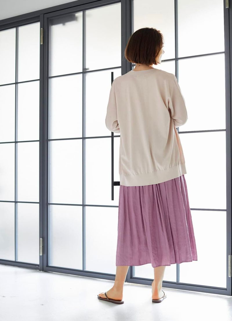 着用イメージ 165cm ピンクグレージュ
