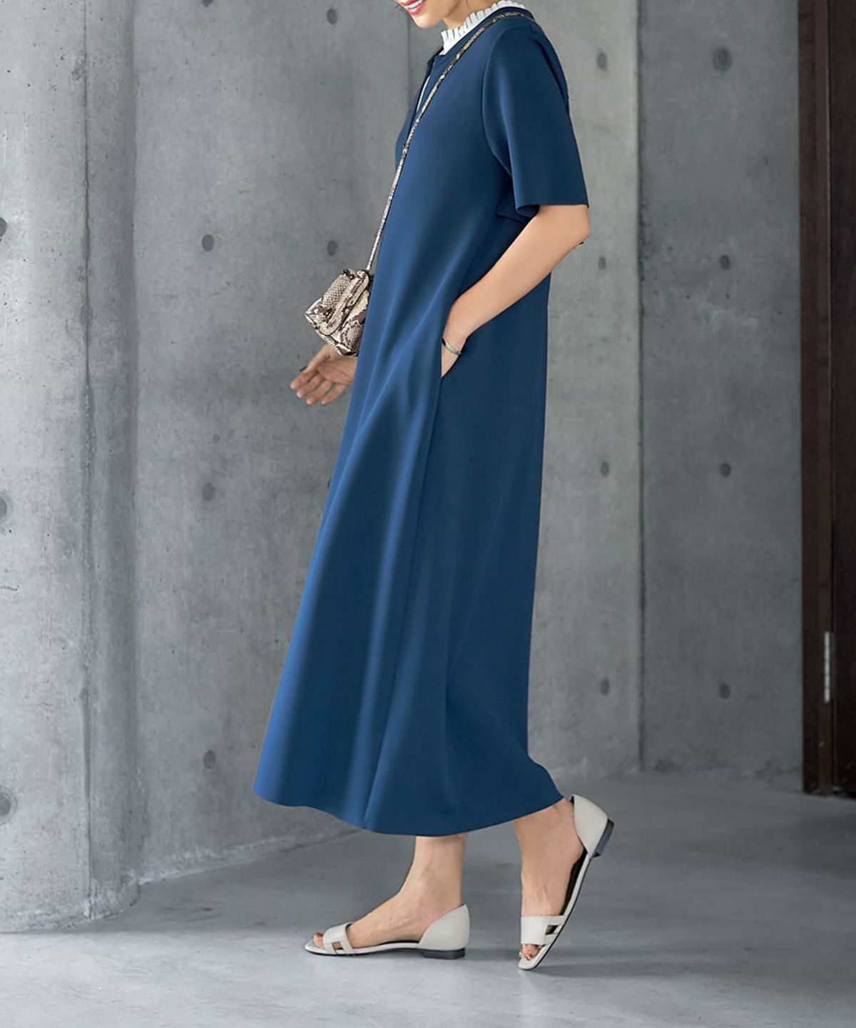 着用イメージ 166cm 02サイズ ダークブルー