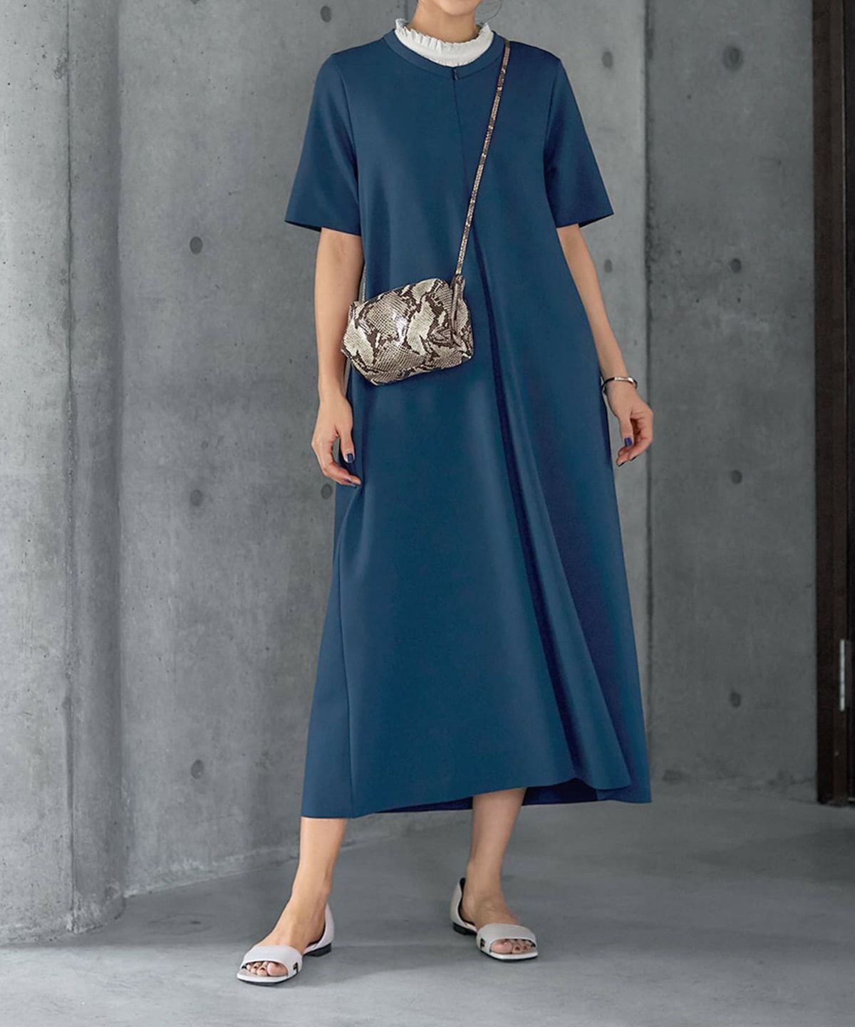 着用イメージ 166cm 02サイズ ダークブルー