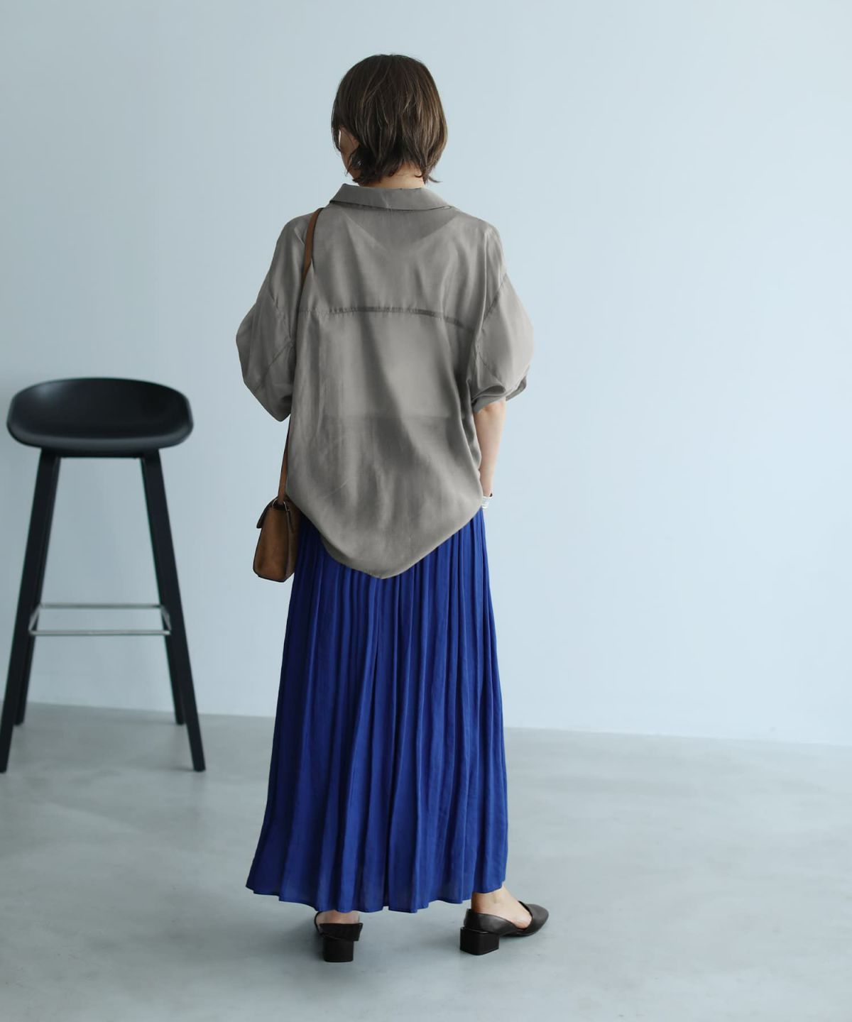 着用イメージ 153cm ブルー Sサイズ