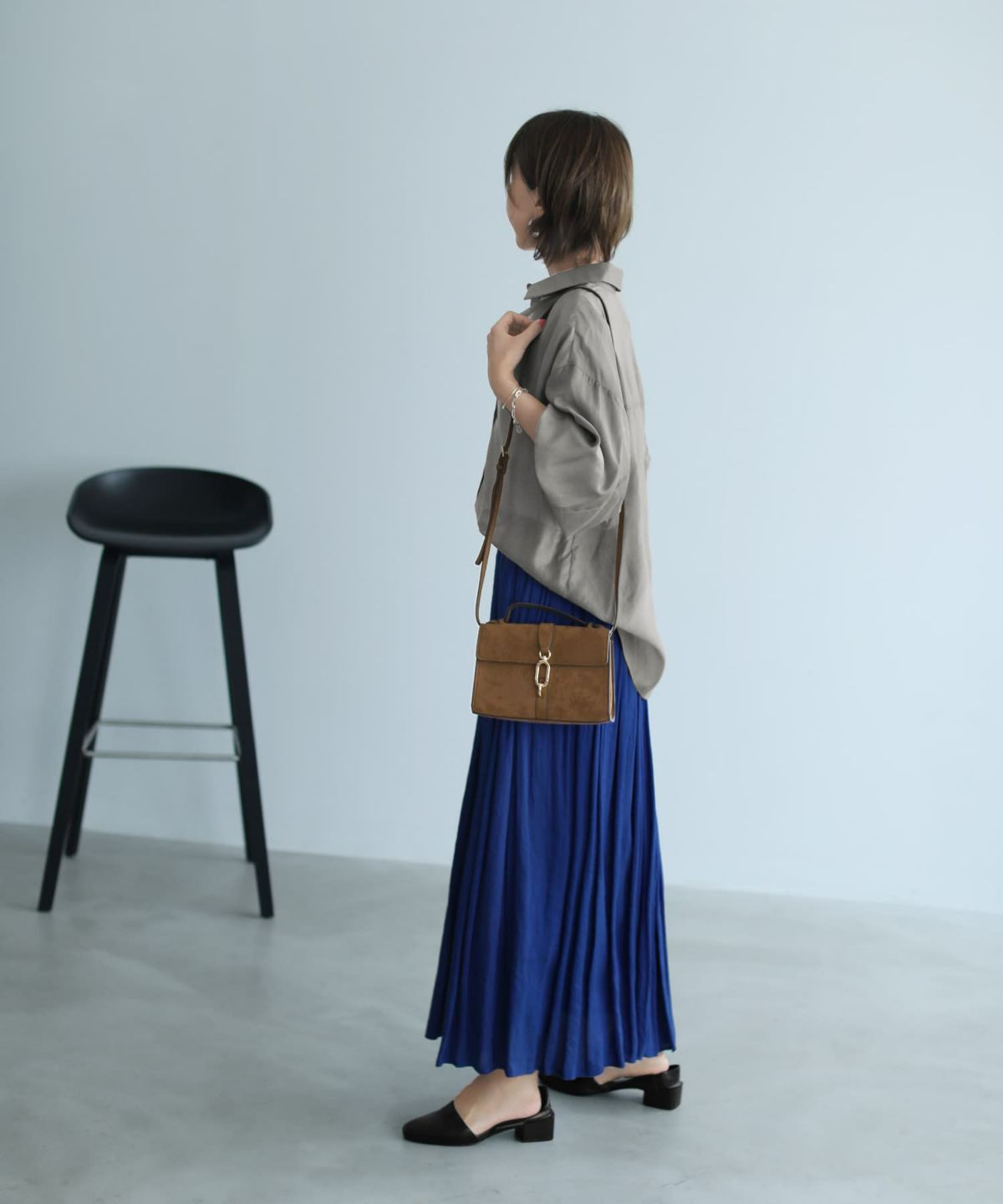 着用イメージ 153cm ブルー Sサイズ