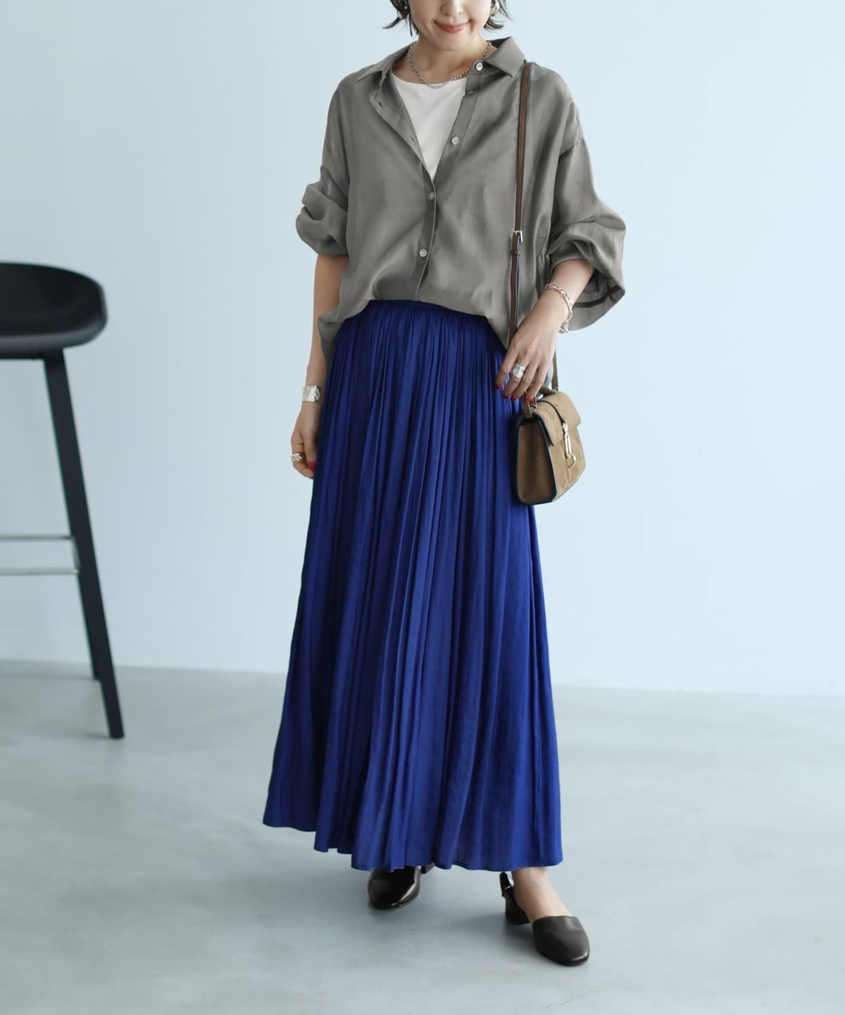 着用イメージ 153cm ブルー Sサイズ