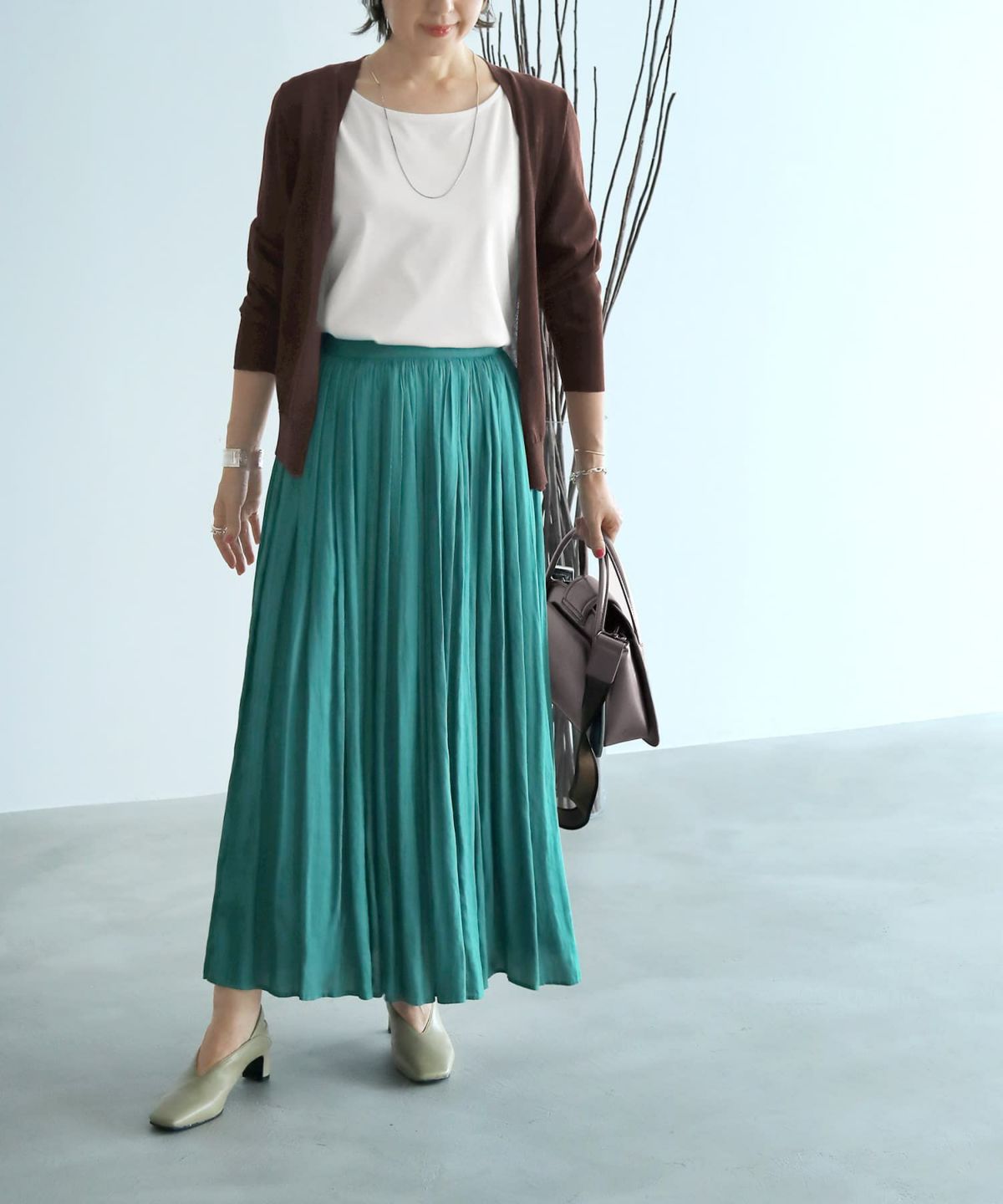 着用イメージ 153cm シーグリーン Sサイズエロー