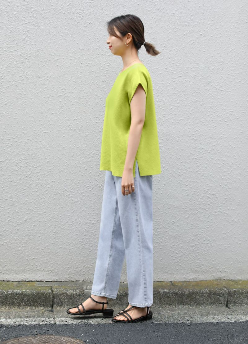 着用イメージ 157cm ライムグリーン