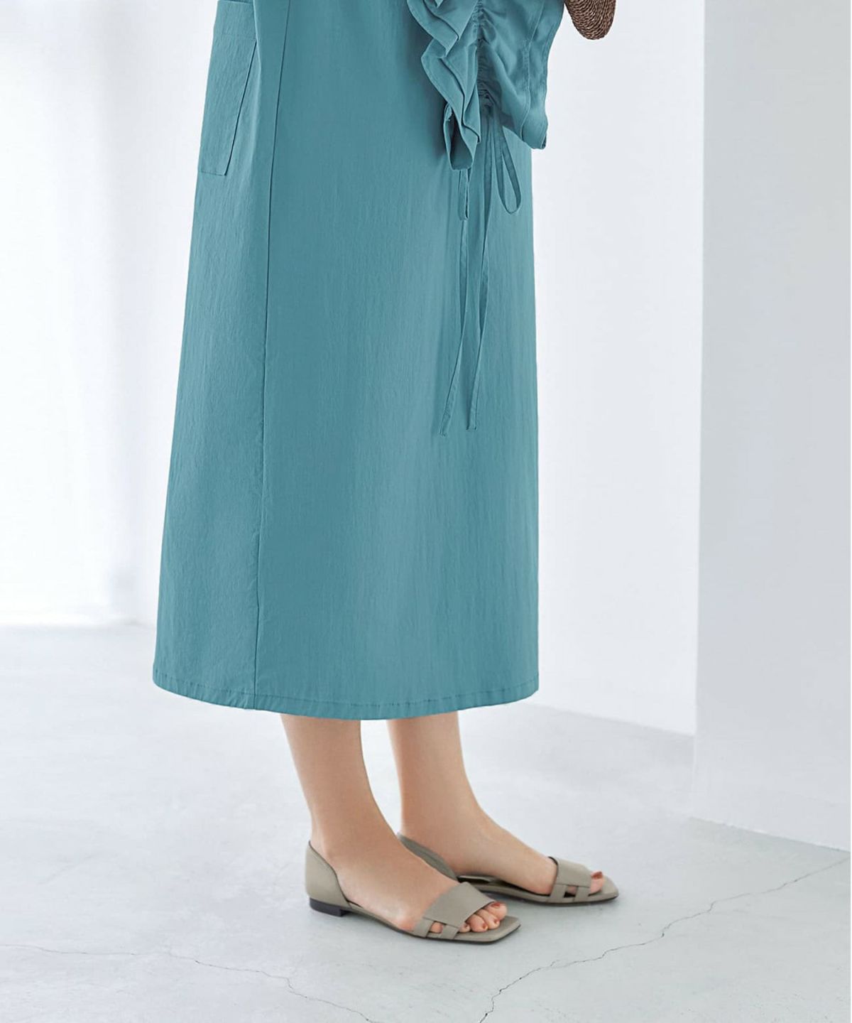 着用イメージ 166cm 02サイズ ターコイズ