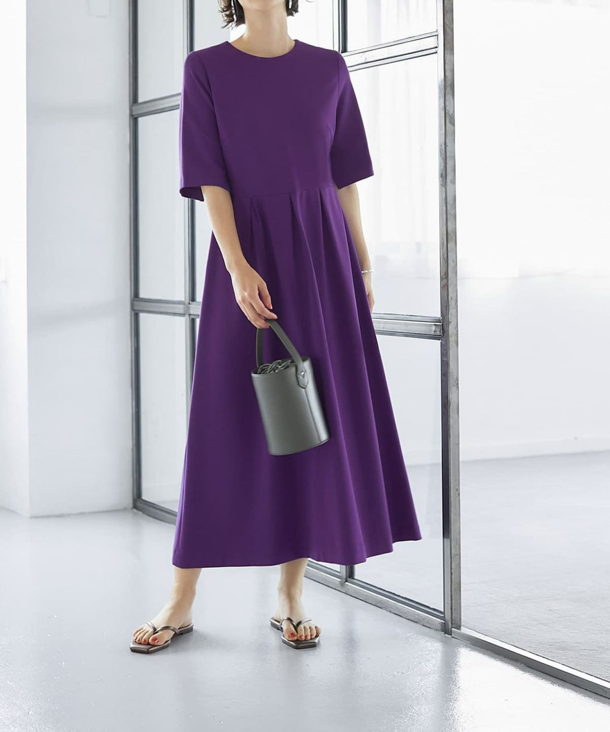 着用イメージ 165cm 着用サイズ 01 パープル