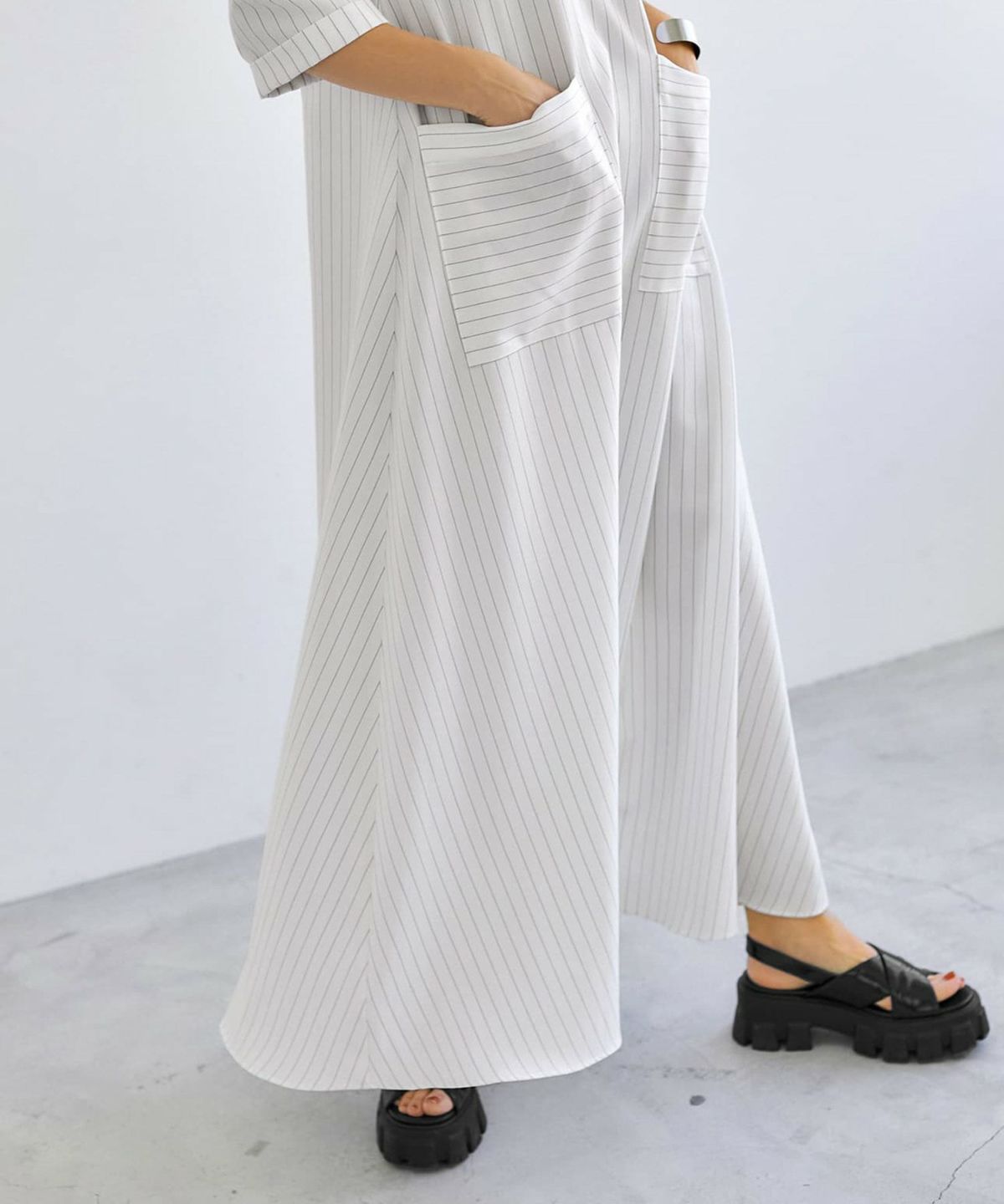 着用イメージ 166cm 02サイズ アイボリー