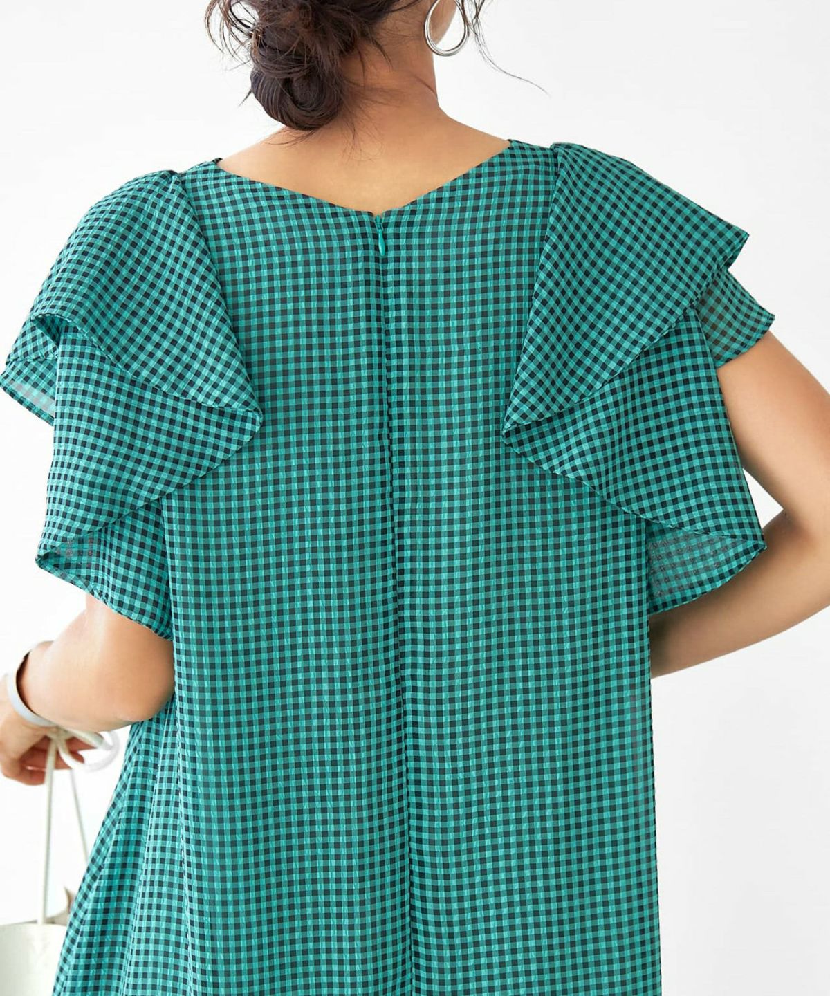 着用イメージ 166cm 着用サイズ 02 グリーン